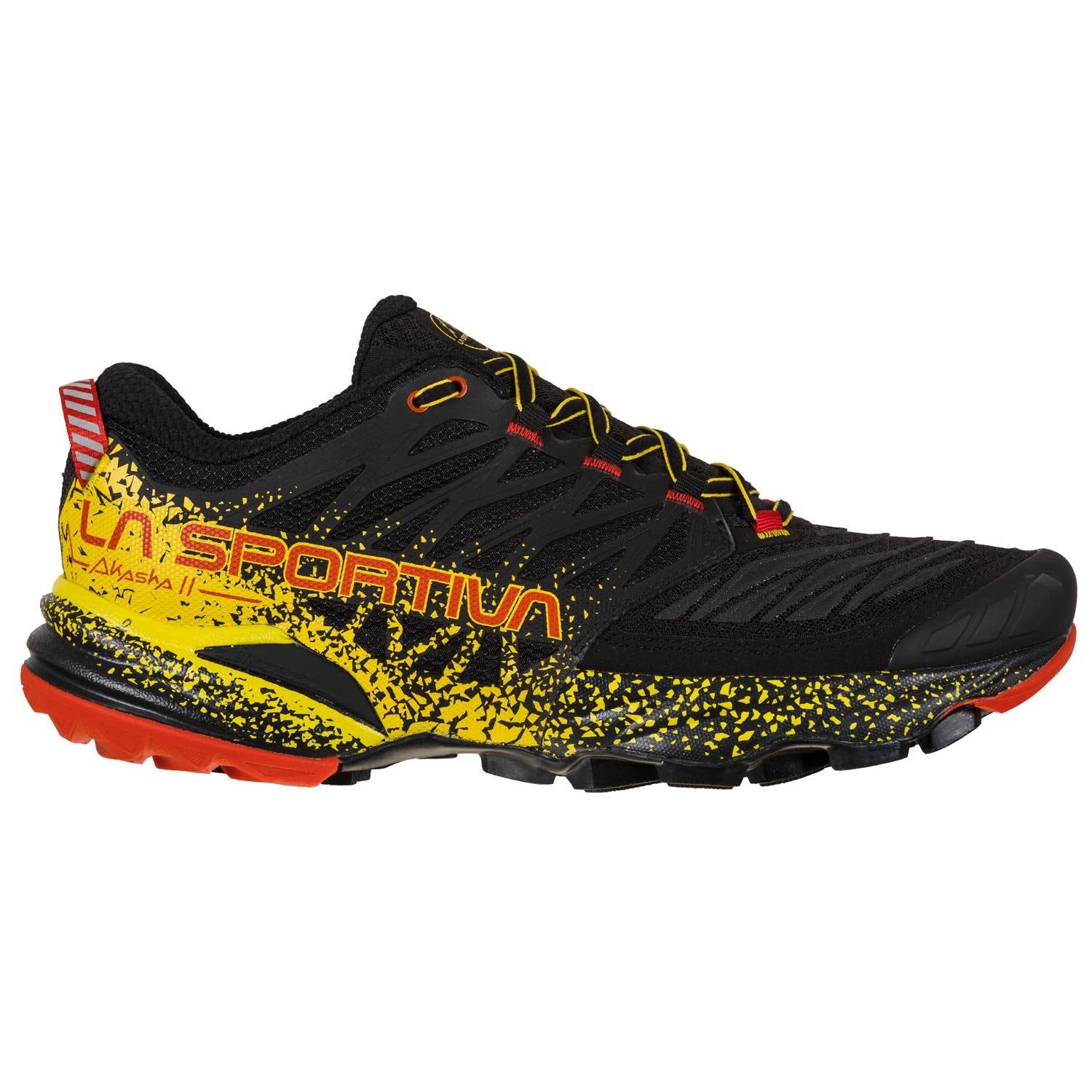 Image of La Sportiva Akasha II Trail Running Shoes - Black/Yellow