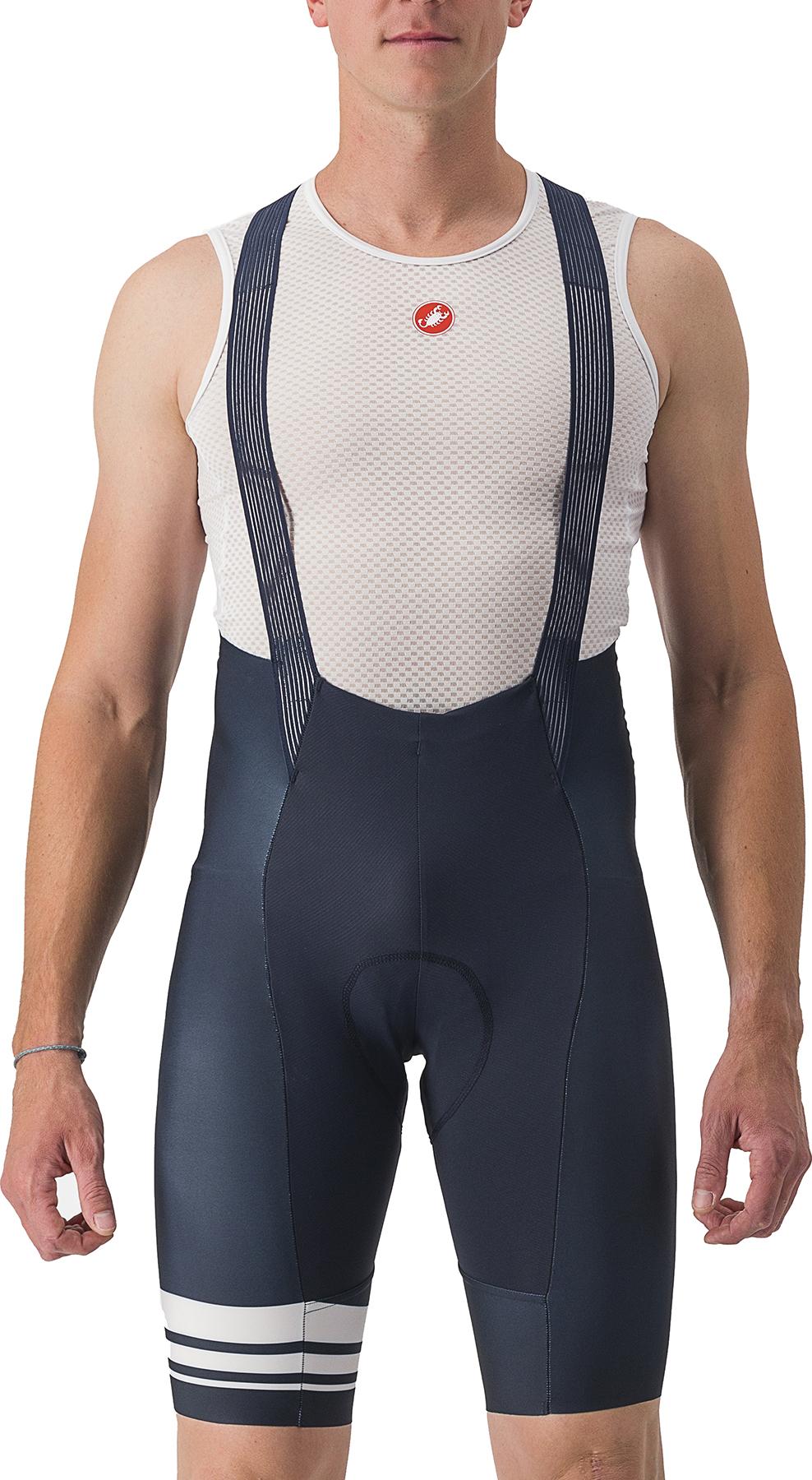 Click to view product details and reviews for Castelli Free Ar Club Sport Bib Shorts Savile Blue White.