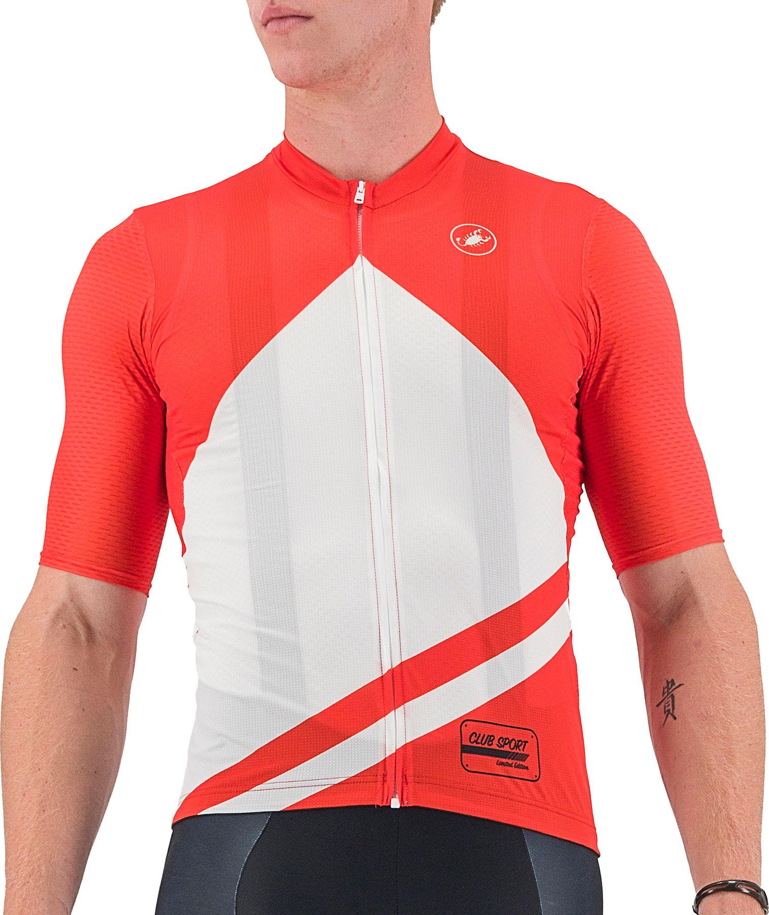 Click to view product details and reviews for Castelli Club Sport Racing Competizione Jersey Red White.
