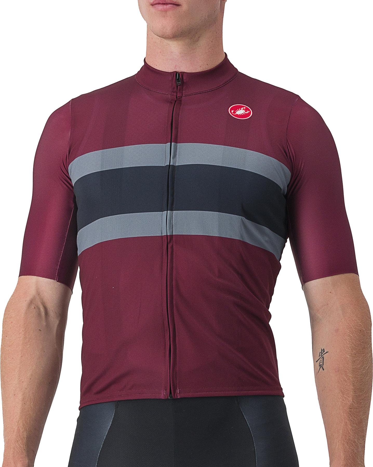 Click to view product details and reviews for Castelli Velocissimo Squadra Jersey Bordeaux Grey Savile Blue.