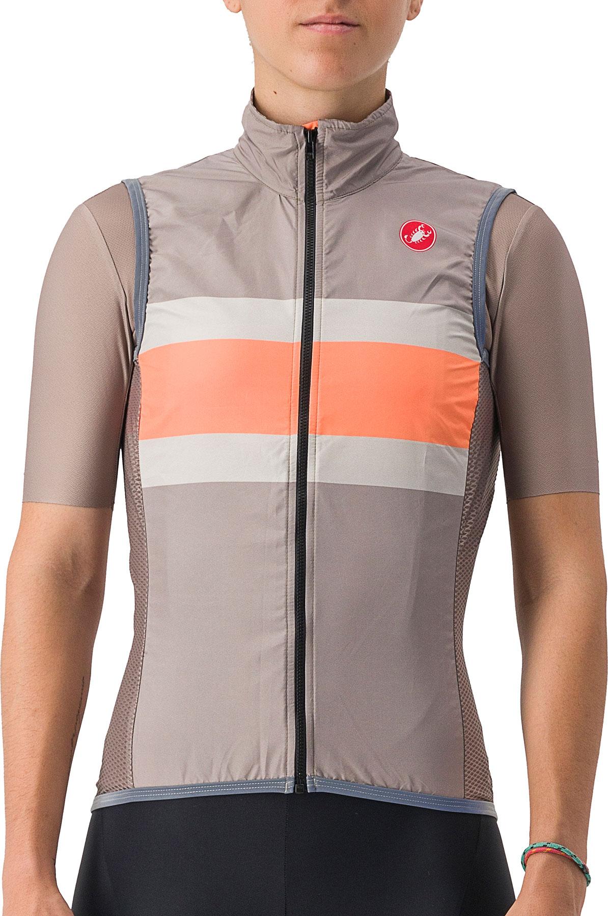 Click to view product details and reviews for Castelli Womens Velocissima Pro Light Vest Coca Coral Grey.
