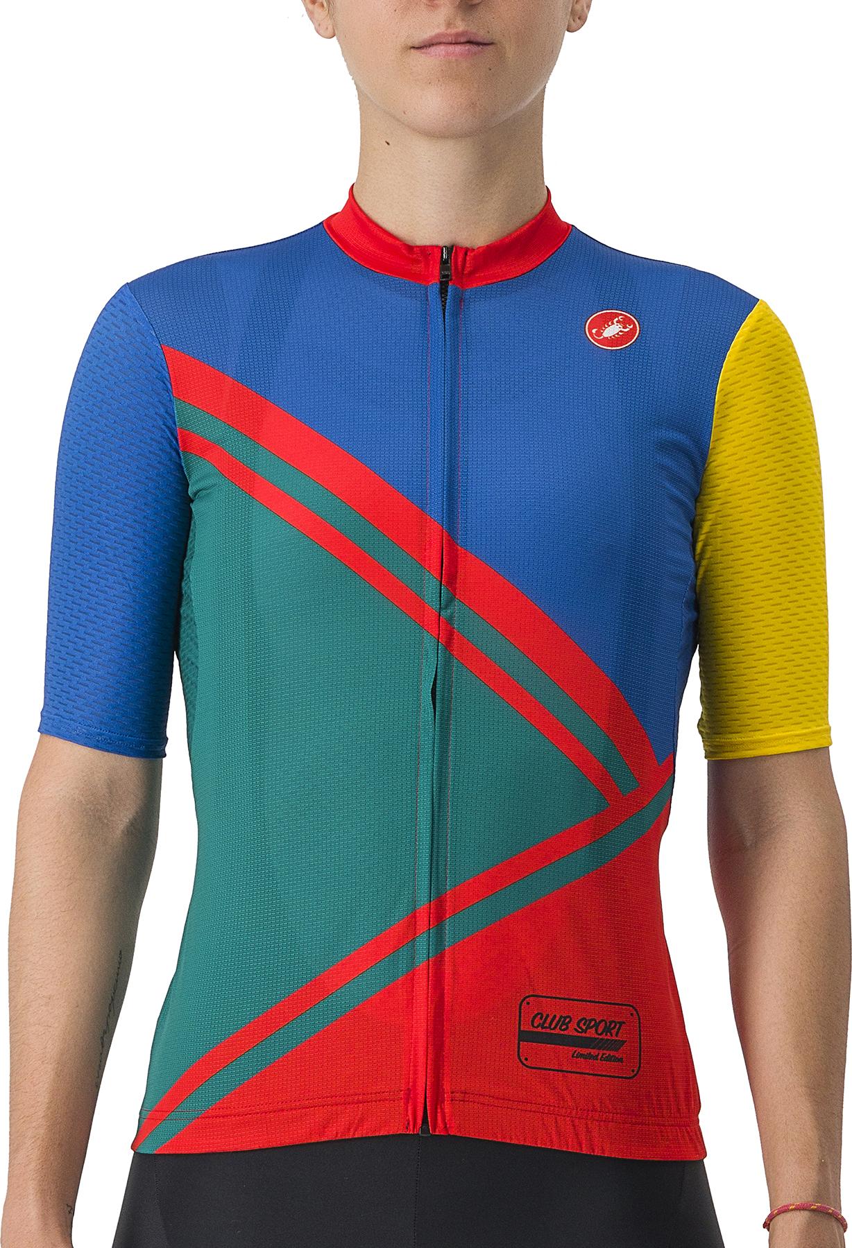 Click to view product details and reviews for Castelli Womens Club Sport Competizione Jersey Green Red Blue Yellow.