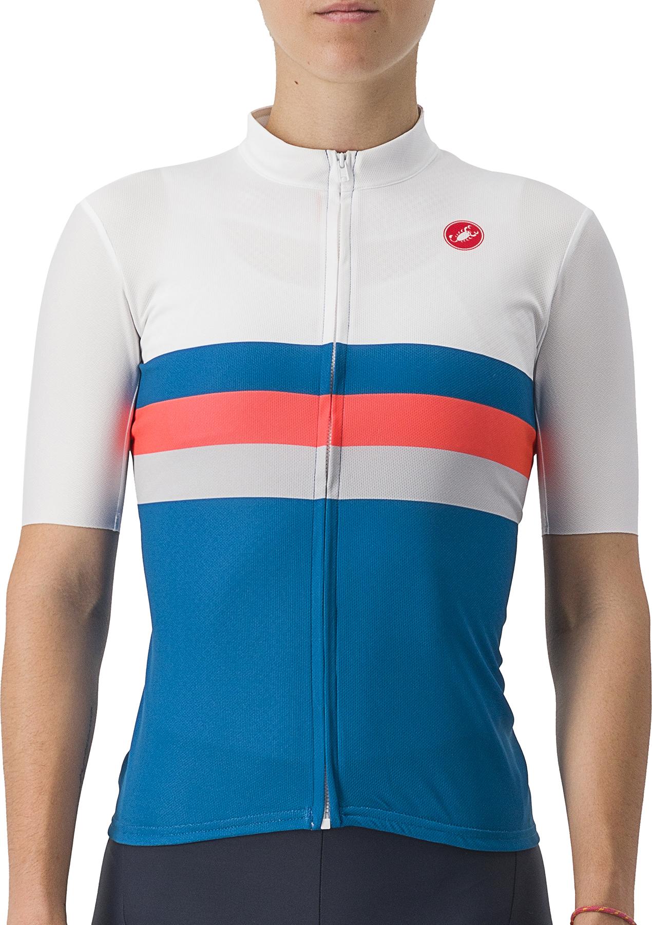 Click to view product details and reviews for Castelli Womens Velocissima Squadra Jersey Marine Blue Pink White.