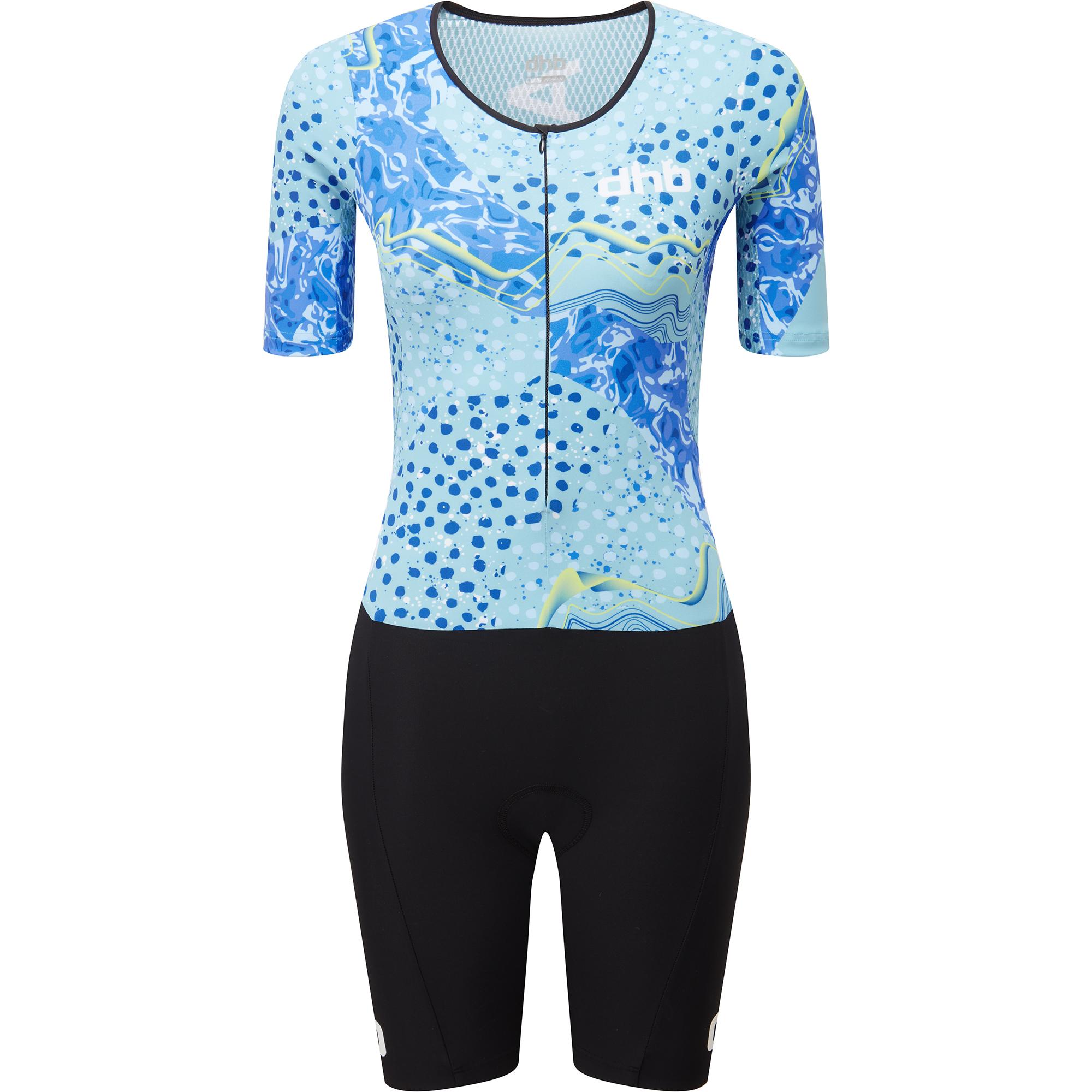 Click to view product details and reviews for Dhb Aeron Womens Short Sleeve Tri Suit Ltd Ed Blue.