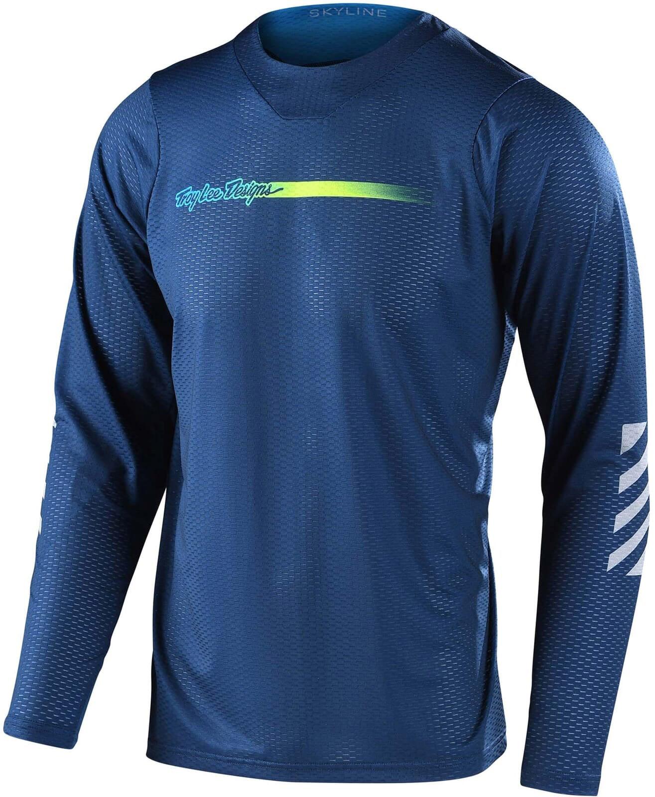Click to view product details and reviews for Troy Lee Designs Skyline Long Sleeve Air Jersey Channel Dark Slate Blue.