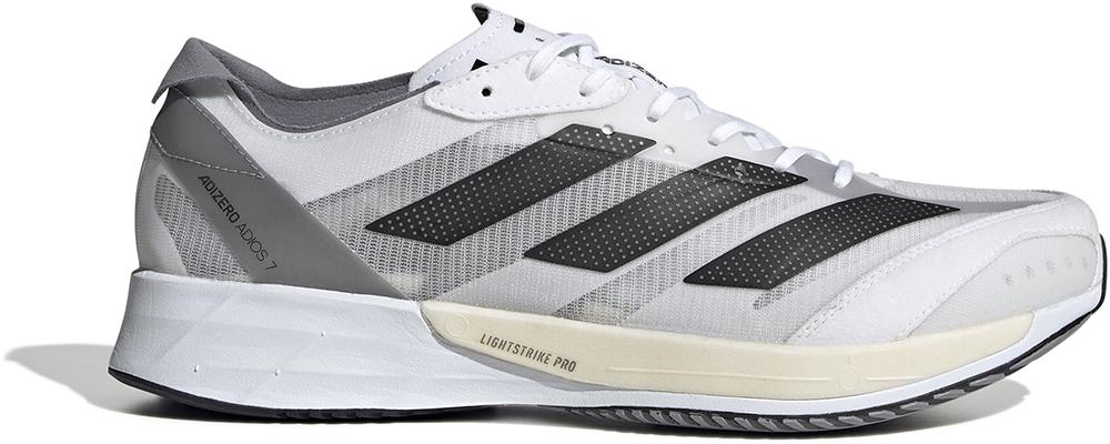 Image of adidas ADIZERO ADIOS 7 Running Shoes - Ftwr White/Core Black/Grey Three