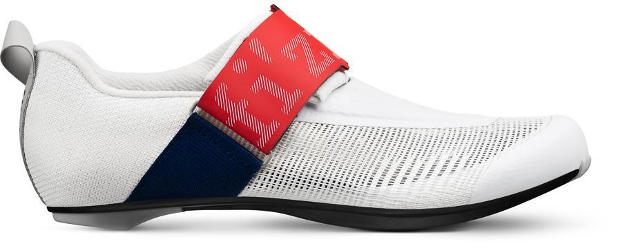Click to view product details and reviews for Fizik Transiro Hydra Aeroweave Tri Shoes White Red.