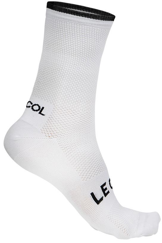 Image of Le Col Lightweight Cycling Socks - White/Black