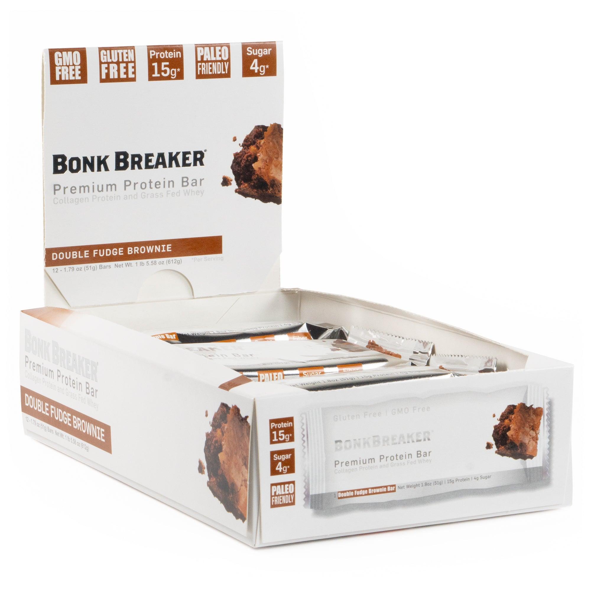Bonk Breaker Premium Protein Bars w.Collagen (12x50g) | protein bar and powder