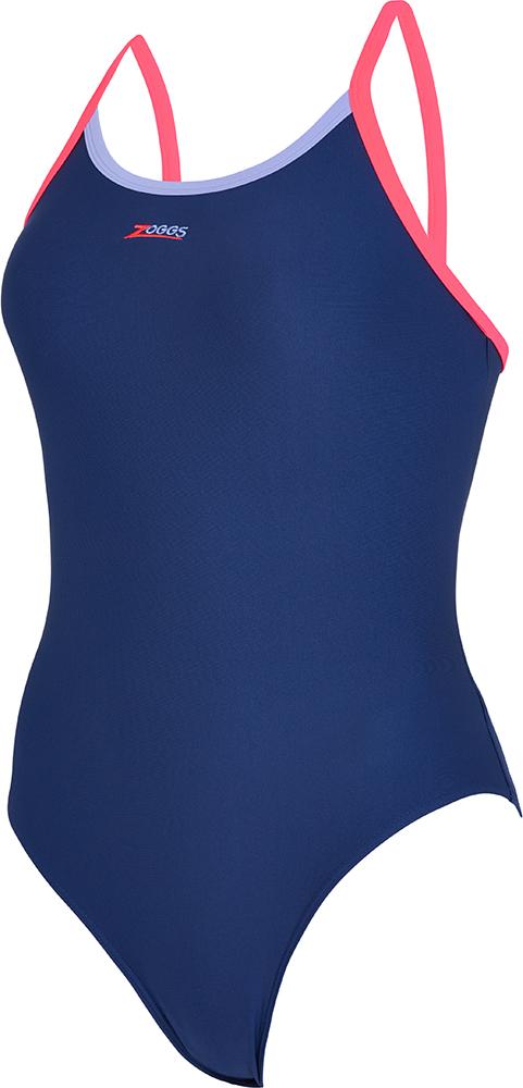 Click to view product details and reviews for Zoggs Womens Cannon Strikeback Swimsuit Navy Purple Red.