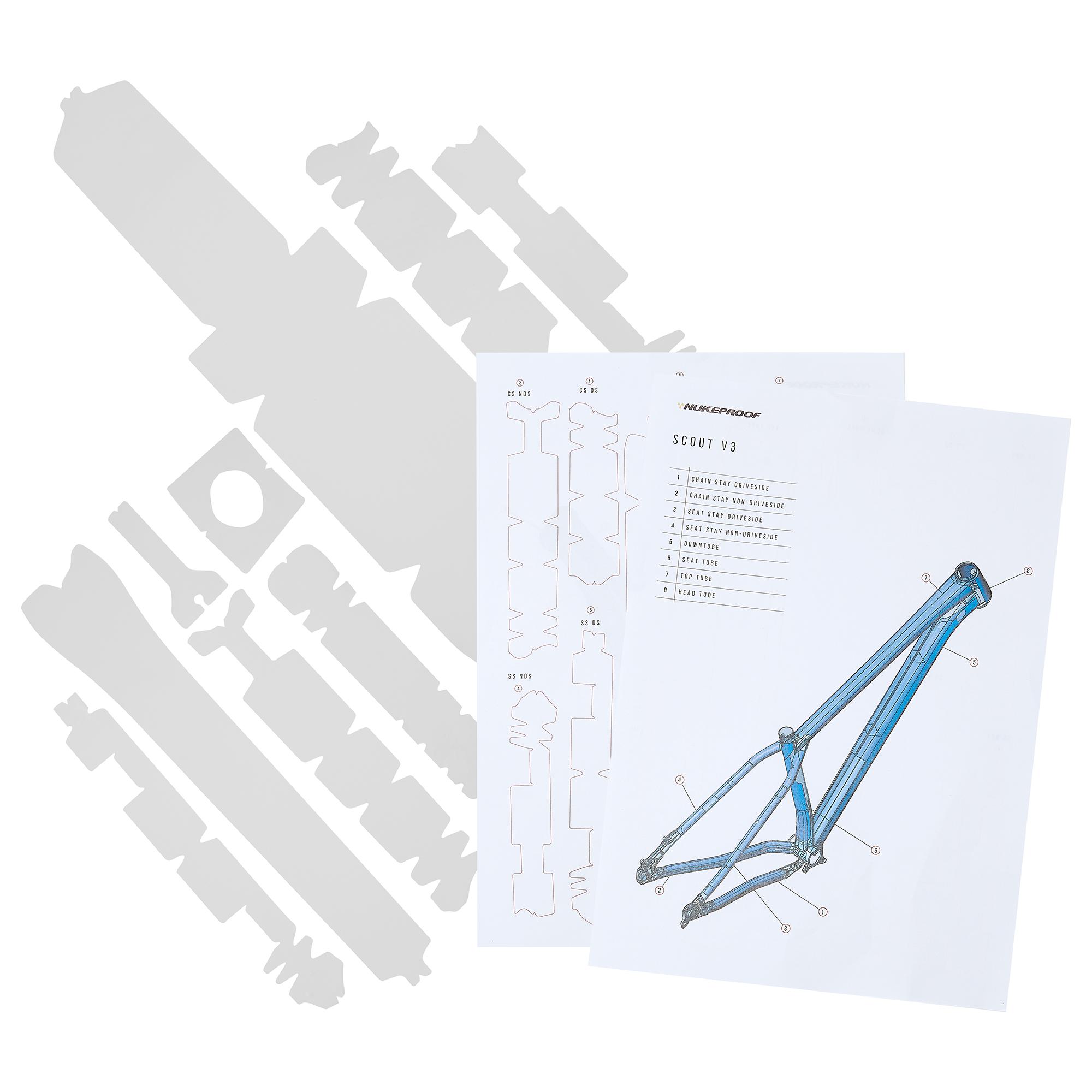 Nukeproof Scout 2022-Current Frame Protection Kit | Misc. Mudguards