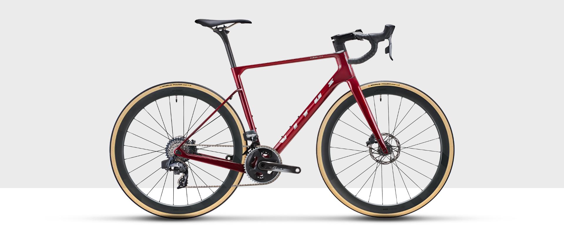 Click to view product details and reviews for Vitus Venon Evo Rs Force Axs Aero All Road Bike Black Cherry.