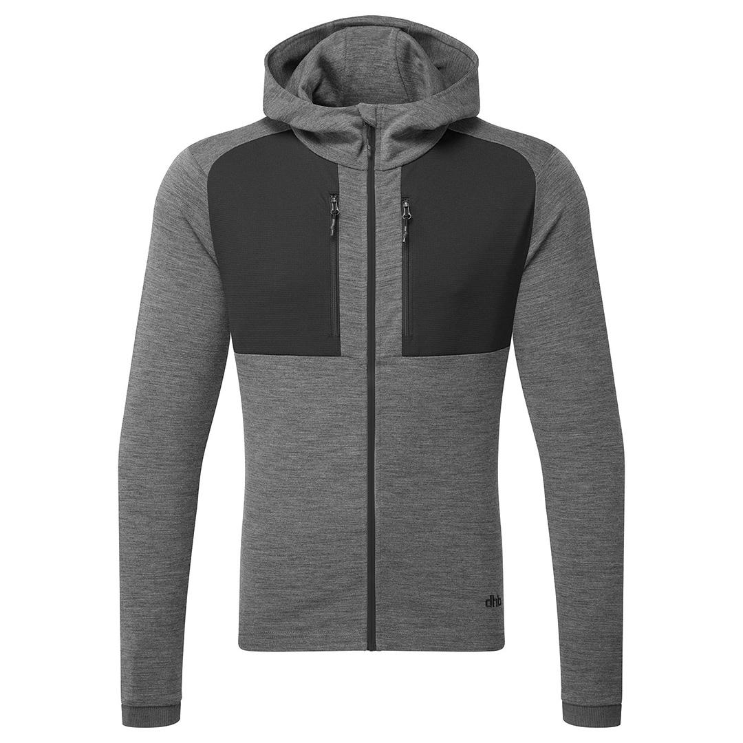 Click to view product details and reviews for Dhb Trail Mens Merino Hoodie Charcoal Marl.
