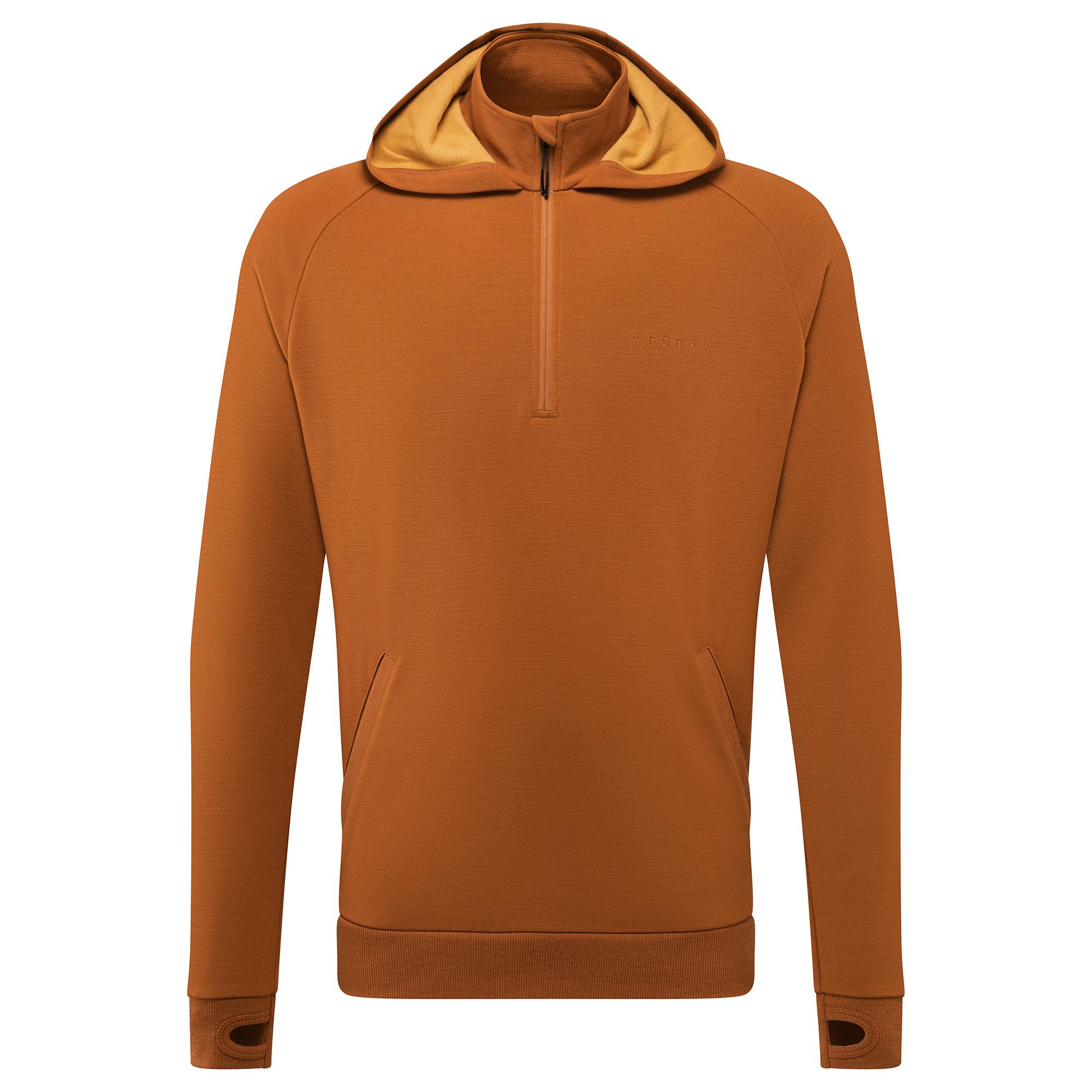 Click to view product details and reviews for F&ouml;hn Mens Merino Hoodie Umber.