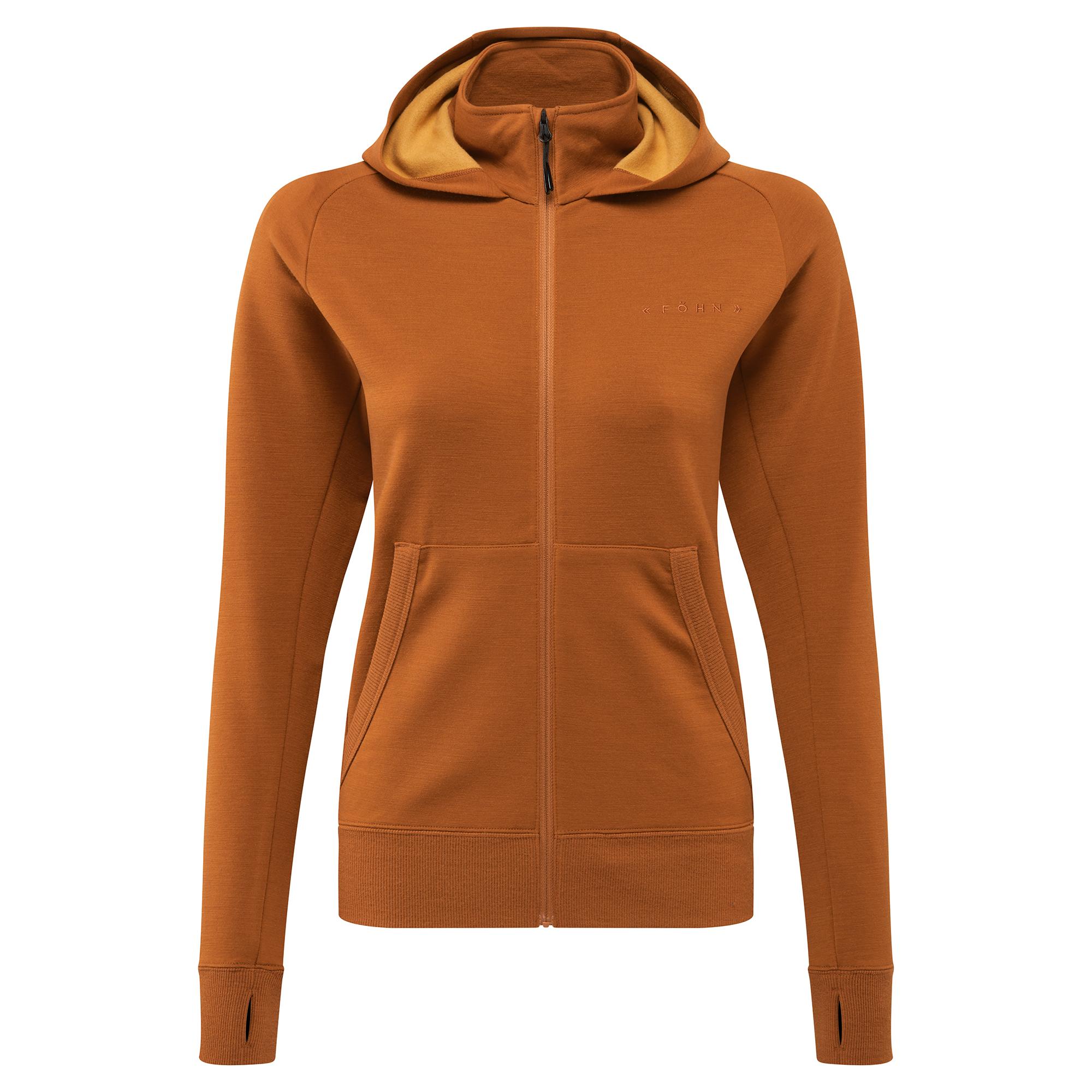 Click to view product details and reviews for F&ouml;hn Womens Merino Hoodie Umber.
