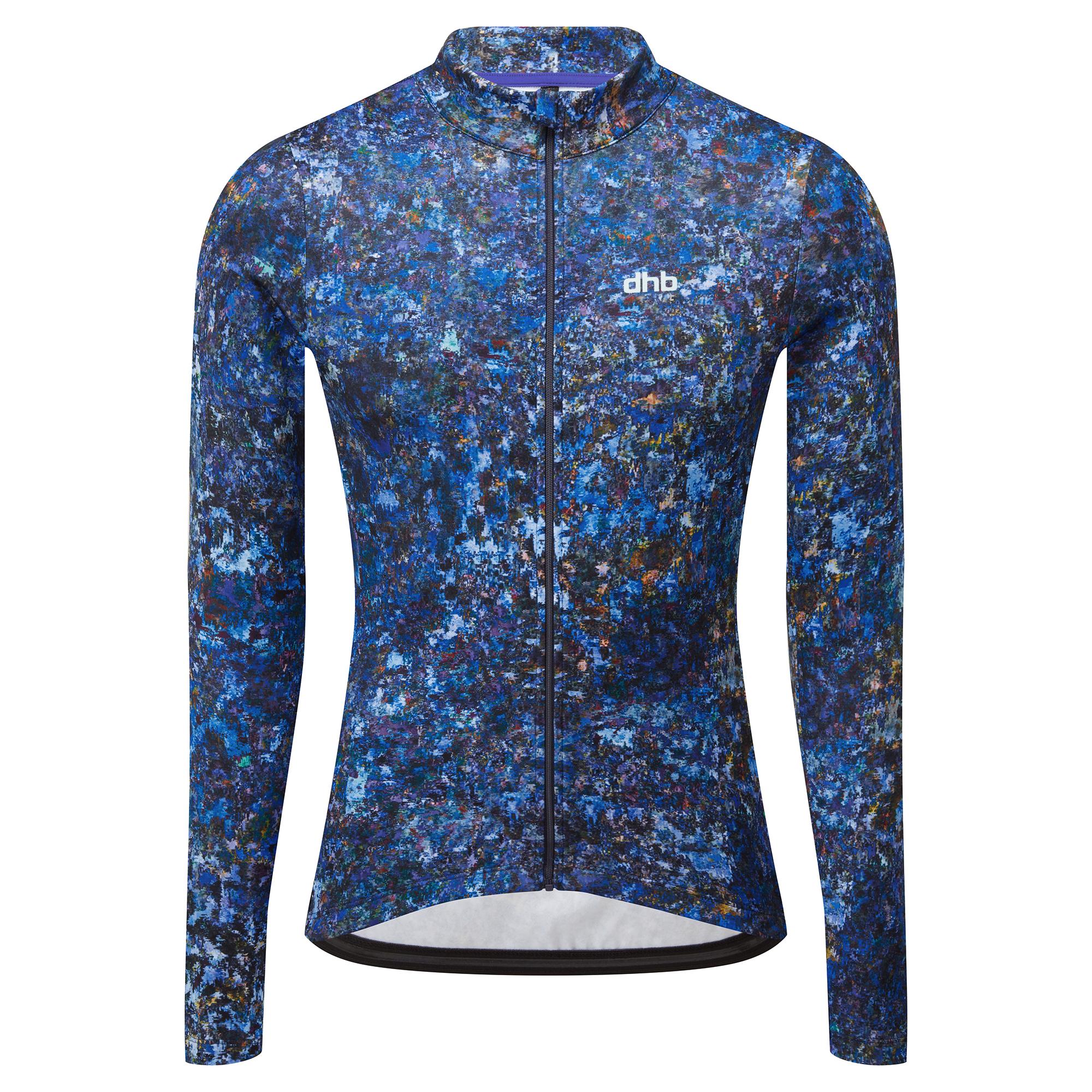 dhb Blok Men's Long Sleeve Jersey (Aquaba), Navy Blazer