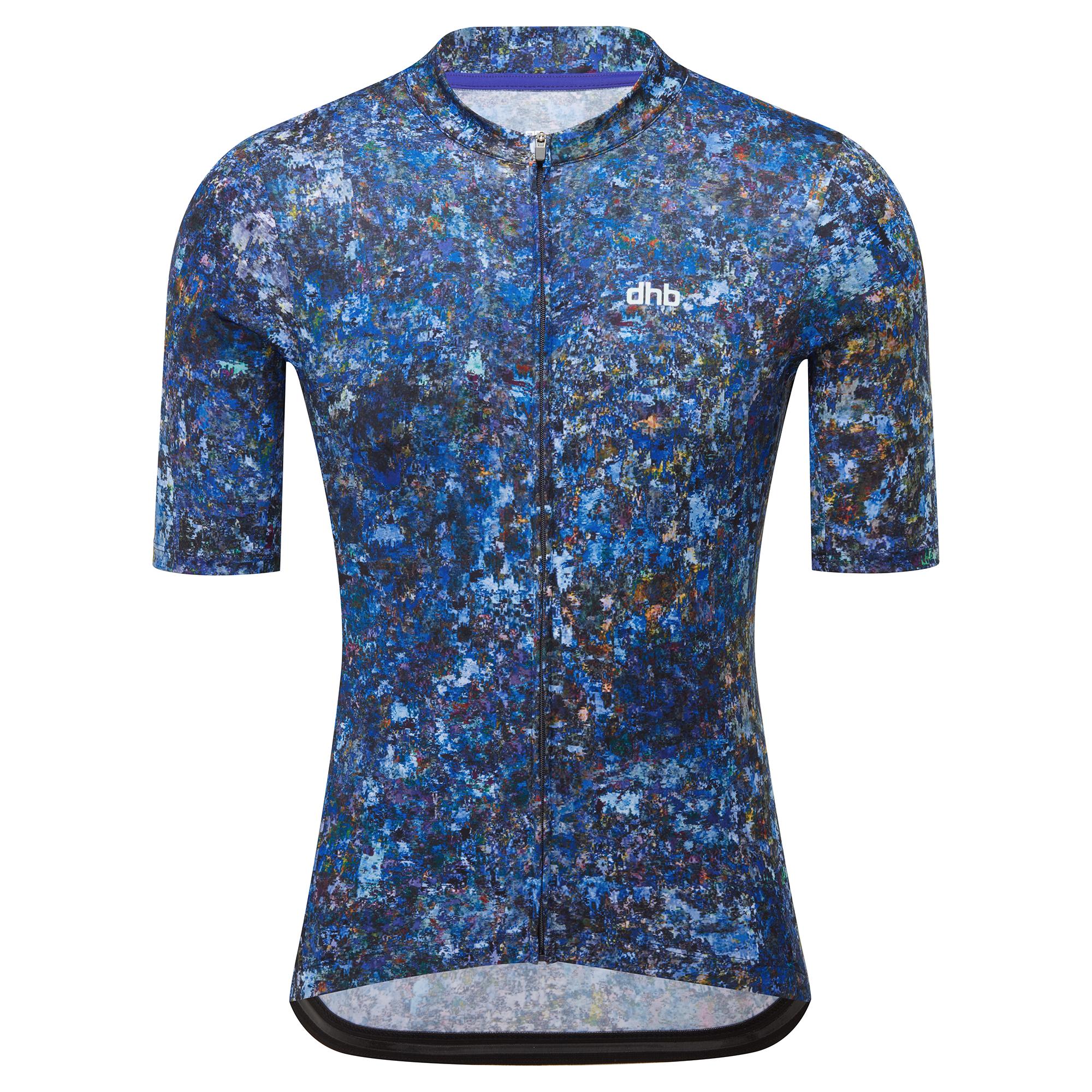 dhb Blok Men's Short Sleeve Jersey (Aquaba), Navy Blazer