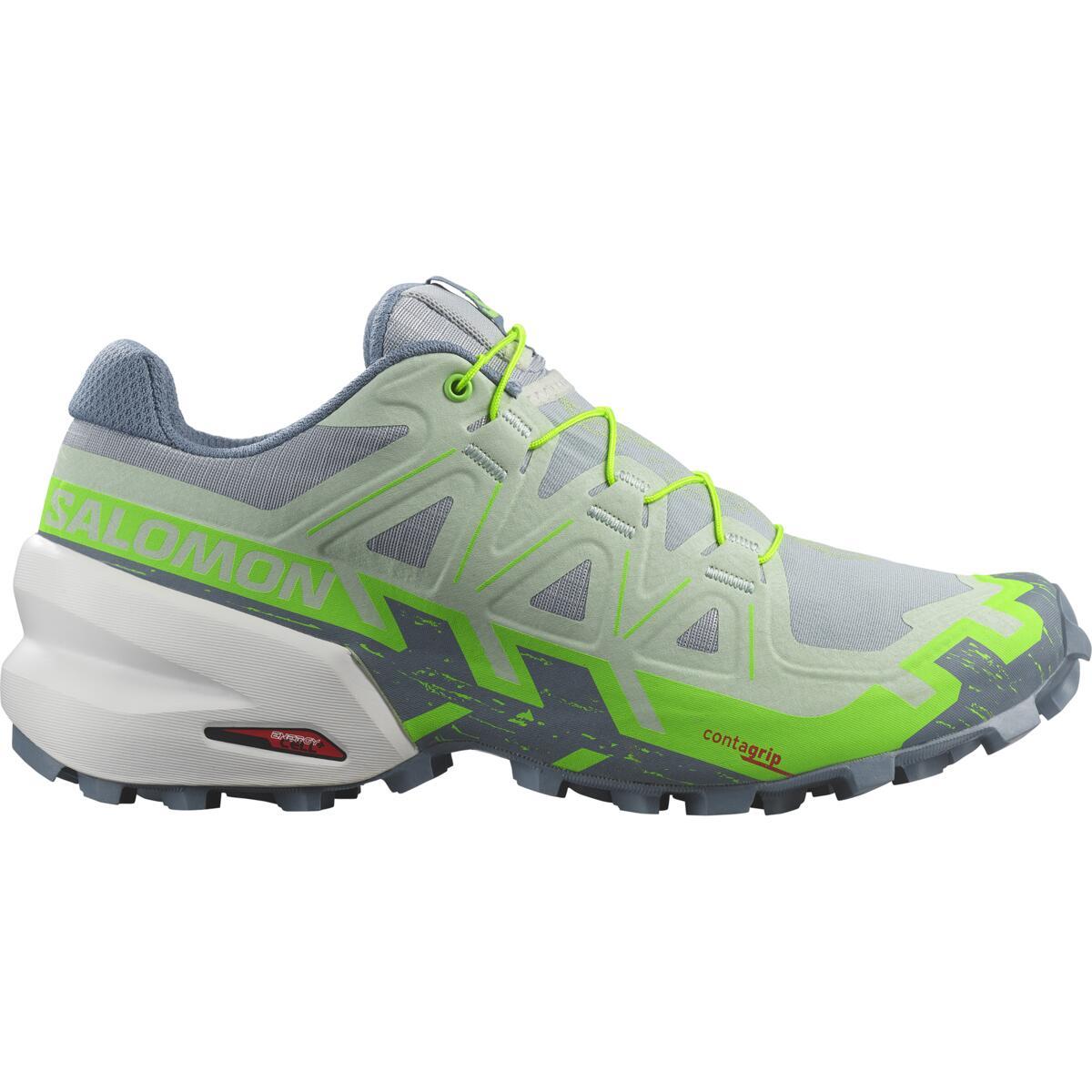 Click to view product details and reviews for Salomon Womens Speedcross 6 Trail Shoes Quarry Green Gecko Flint Stone.
