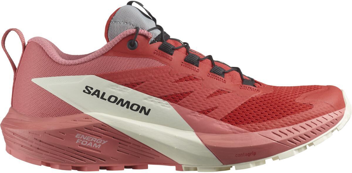 Click to view product details and reviews for Salomon Womens Sense Ride 5 Trail Shoes Tea Rose Fiery Red Vanilla Ice.