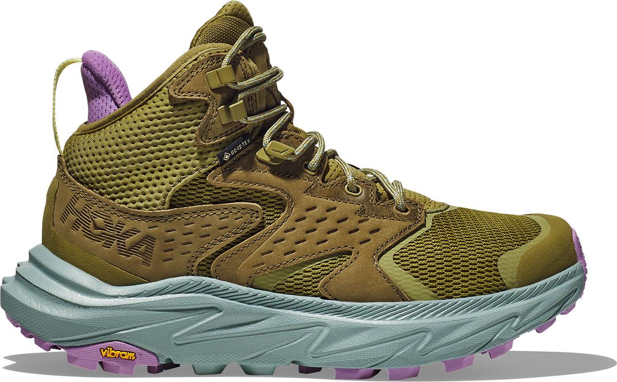 Click to view product details and reviews for Hoka Womens Anacapa 2 Mid Gtx Shoes Green Moss Agave.