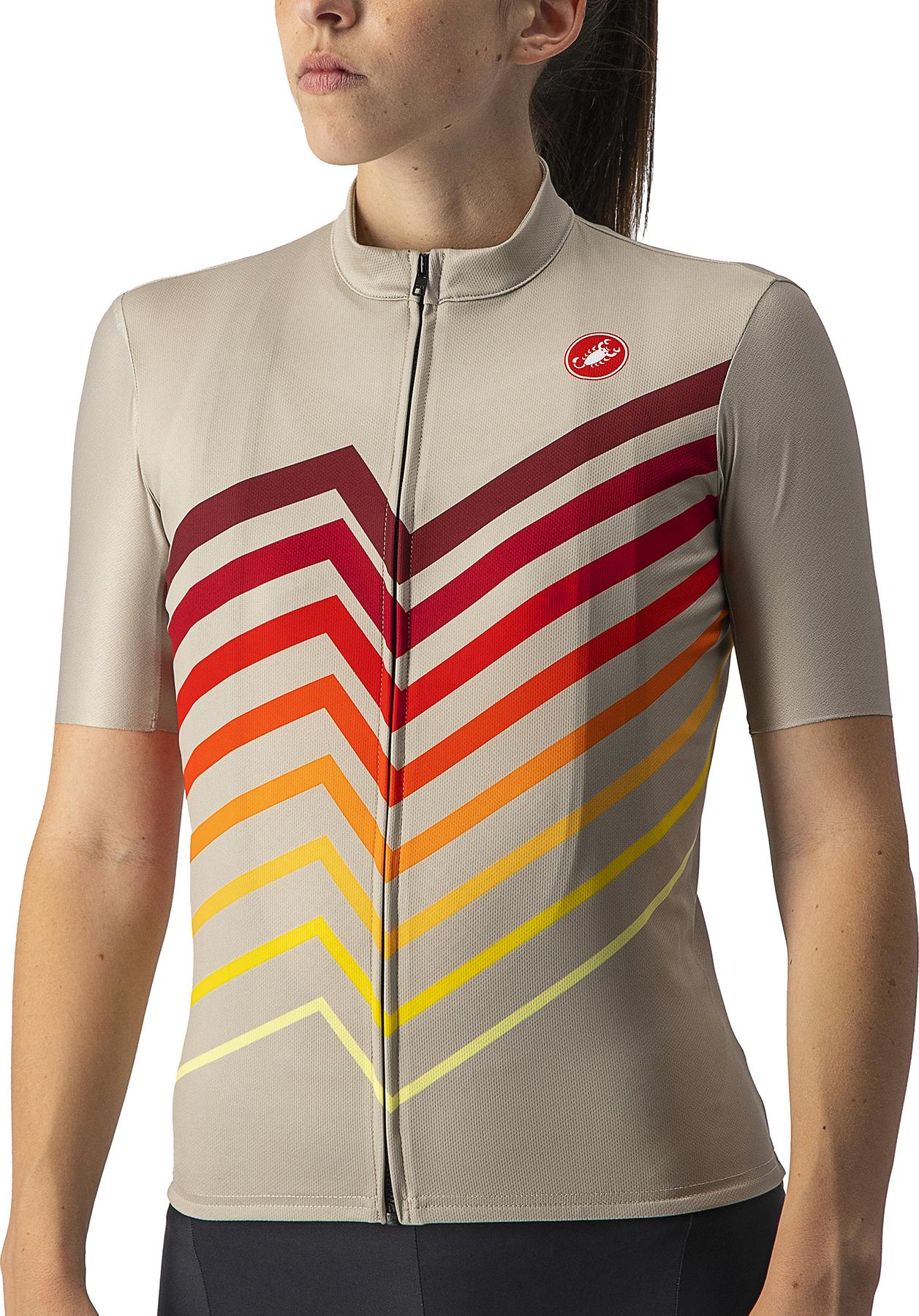 Click to view product details and reviews for Castelli Womens Viaggio Squadra Jersey Dusty Clay Rainbow.