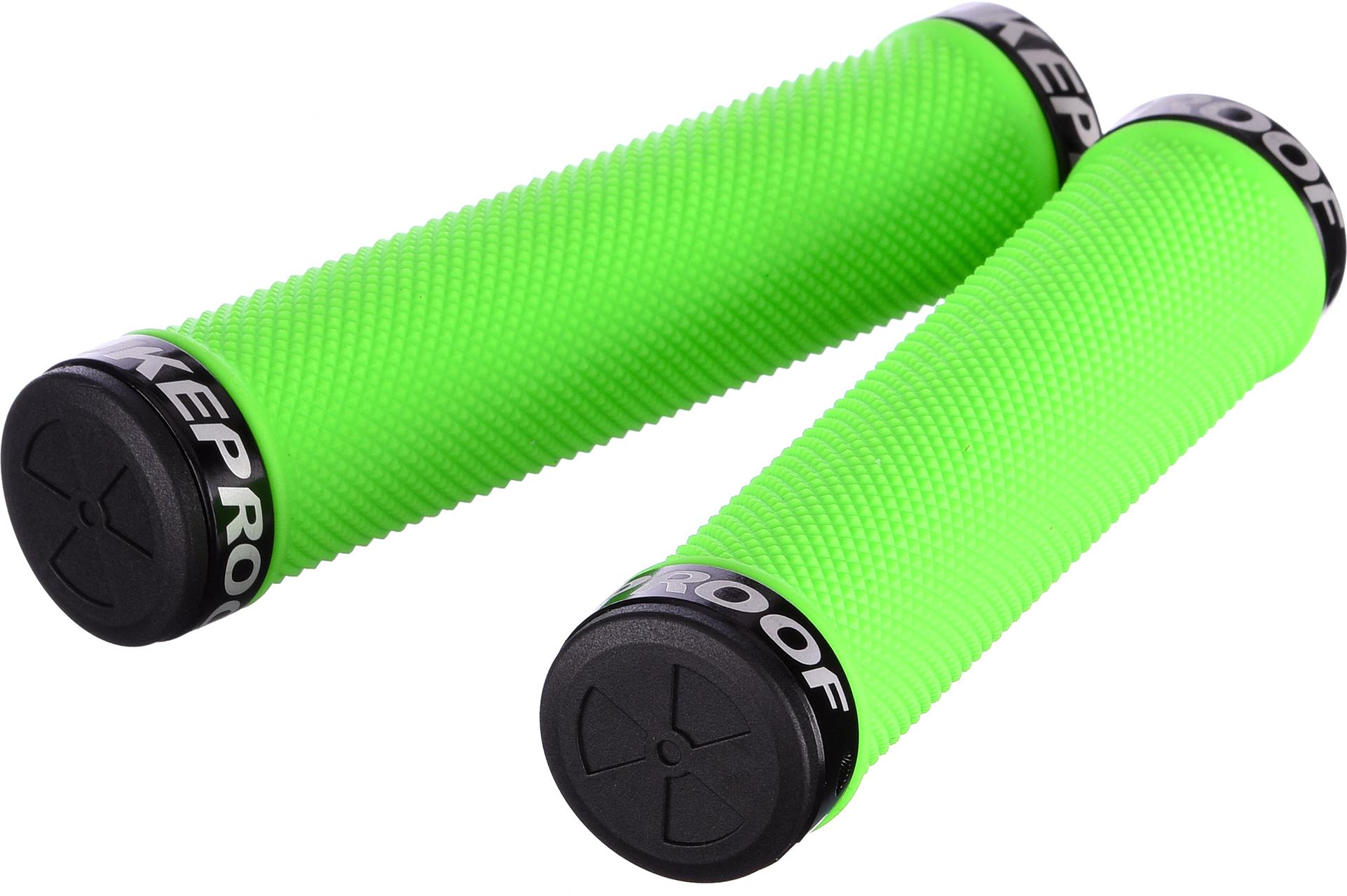 Click to view product details and reviews for Nukeproof Neutron Knurled Lock On Grips Green.