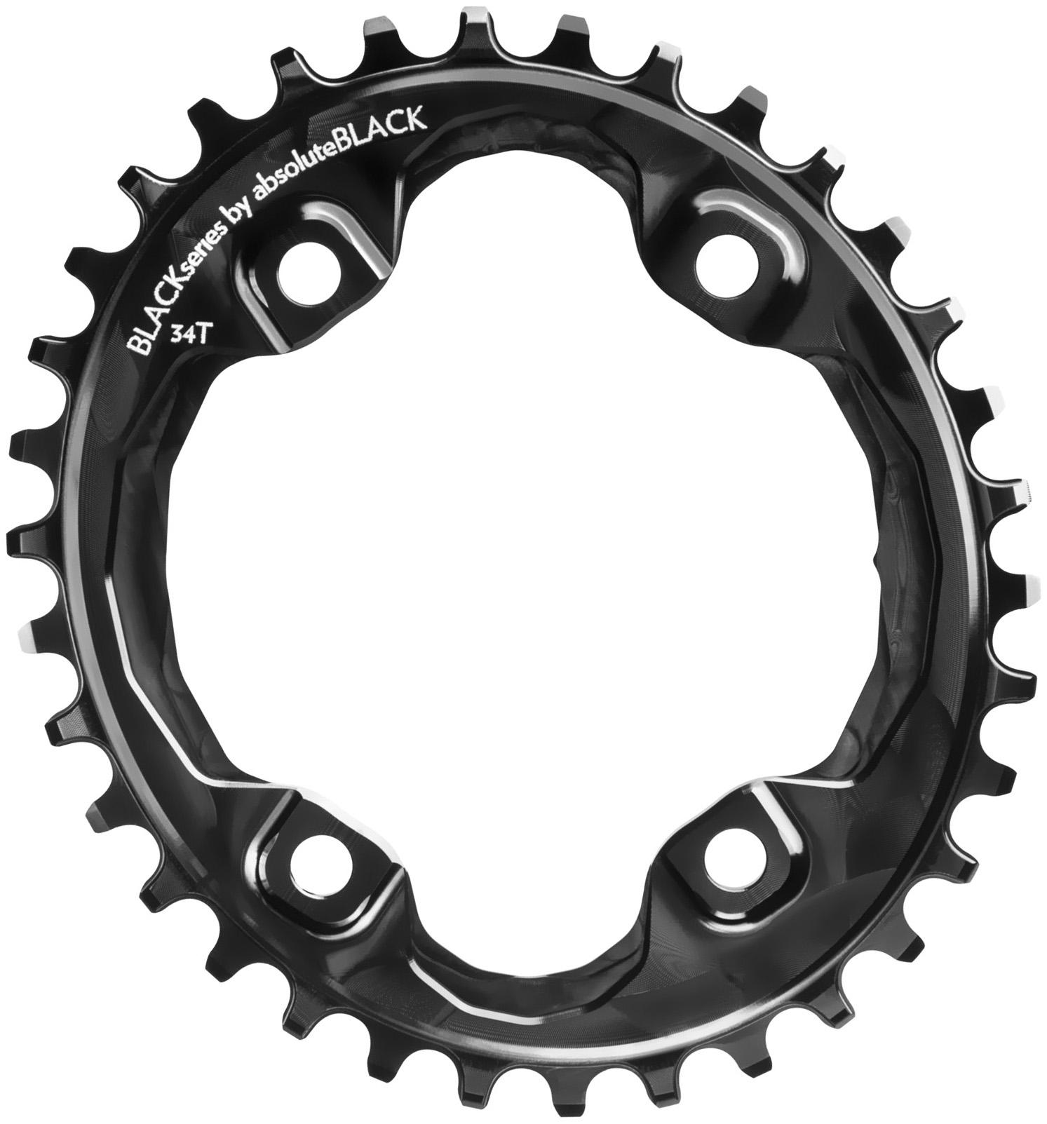 Image of BLACK by Absolutebla Narrow Wide Oval XT M8000 Chainring