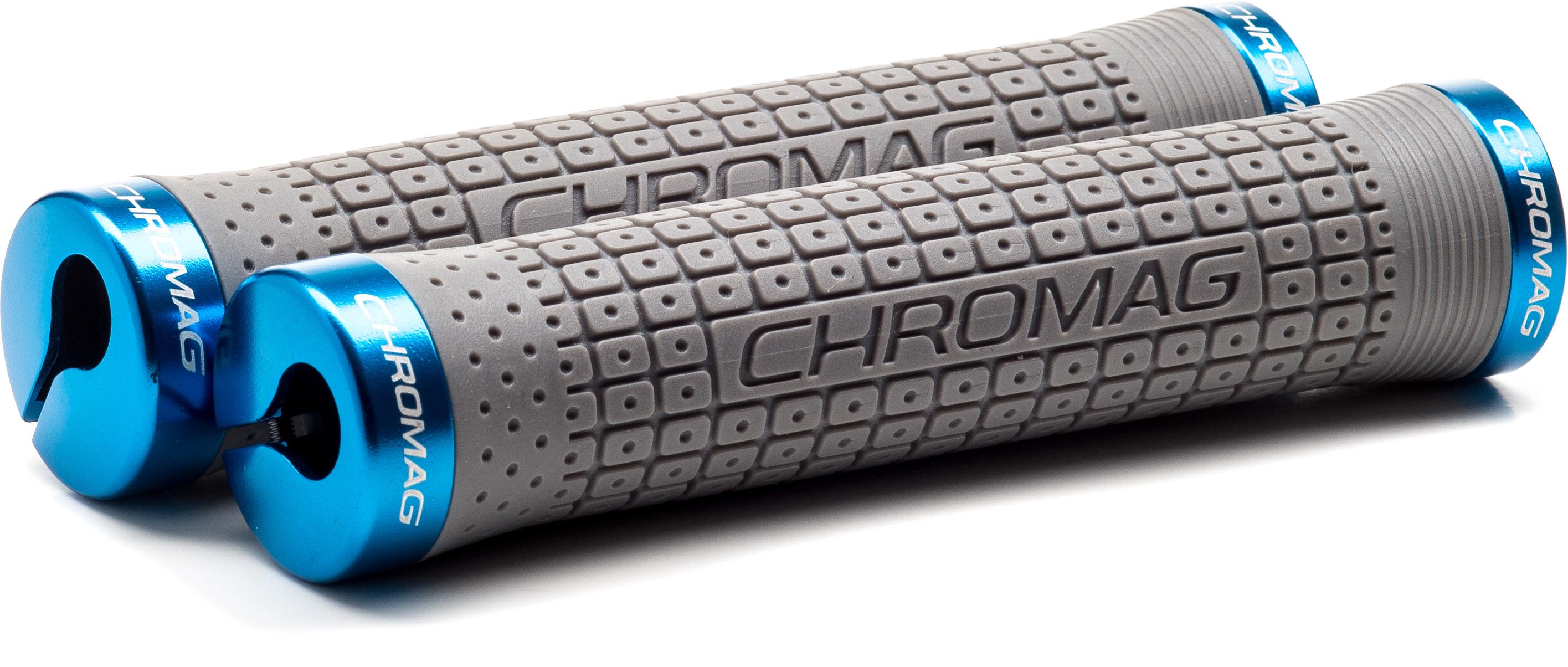 Image of Chromag Clutch Grips - Grey/Blue