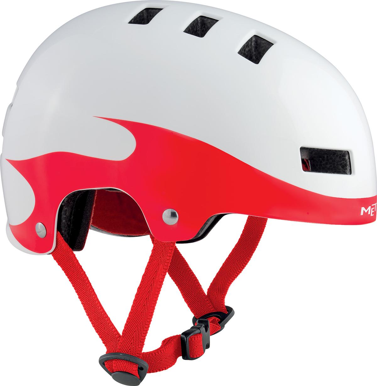 Image of MET YoYo Helmet, White/Red