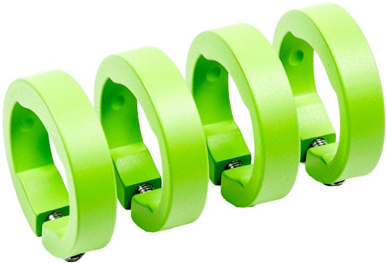 Image of Sixpack Racing Lock-On Clamp Rings - Liquid Green