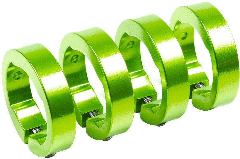 Image of Sixpack Racing Lock-On Clamp Rings - Electric Green