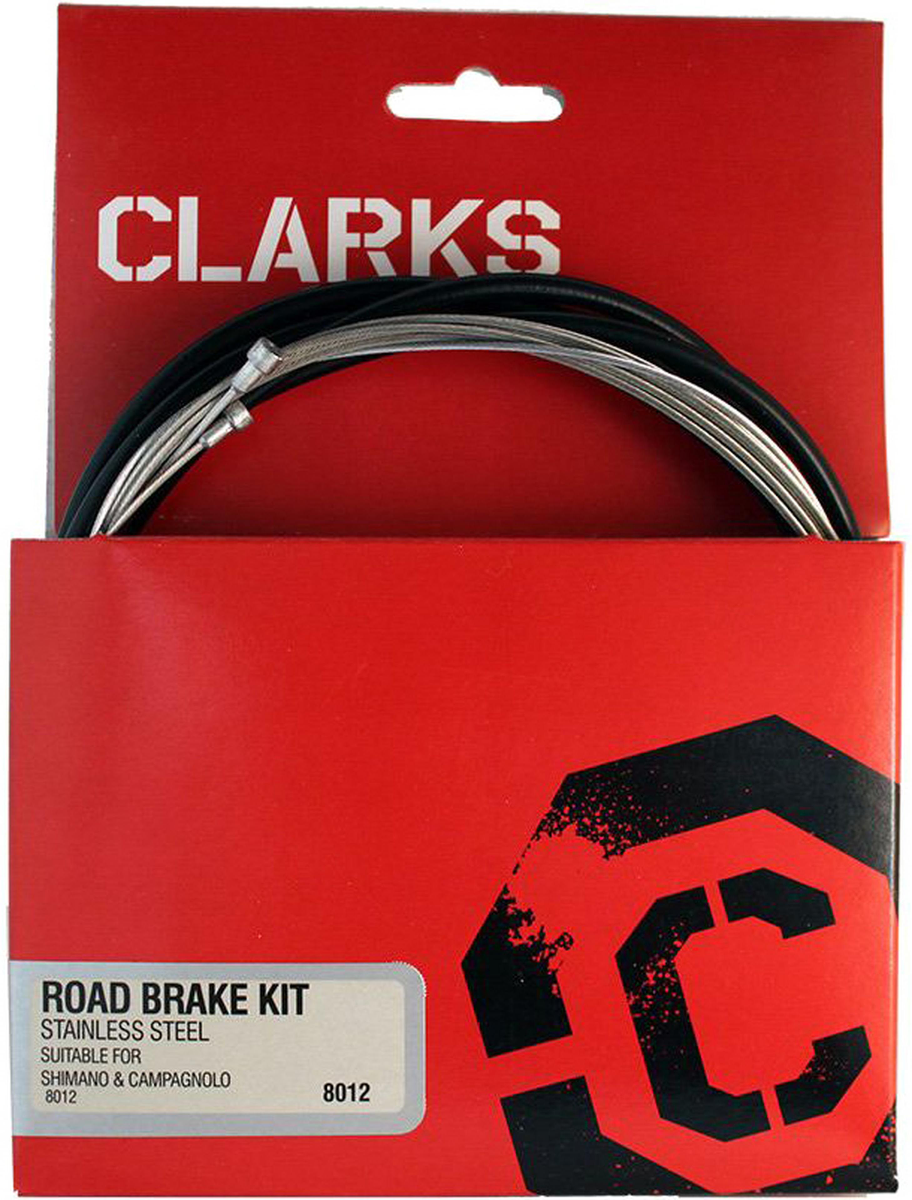 Clarks Universal Front and Rear Brake Cable Set - Stainless Steel
