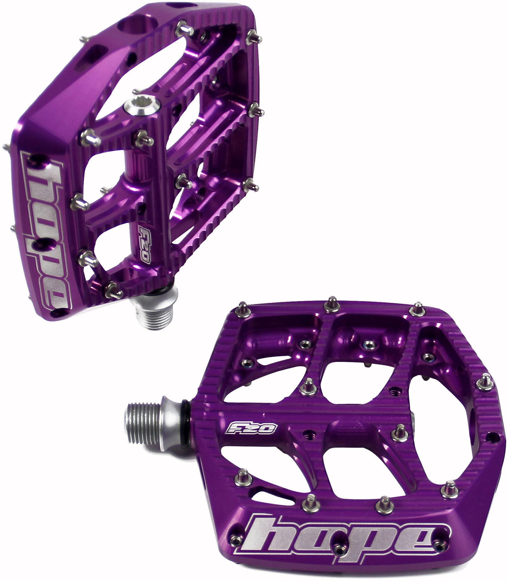 Click to view product details and reviews for Hope F20 Mtb Flat Pedals Purple.
