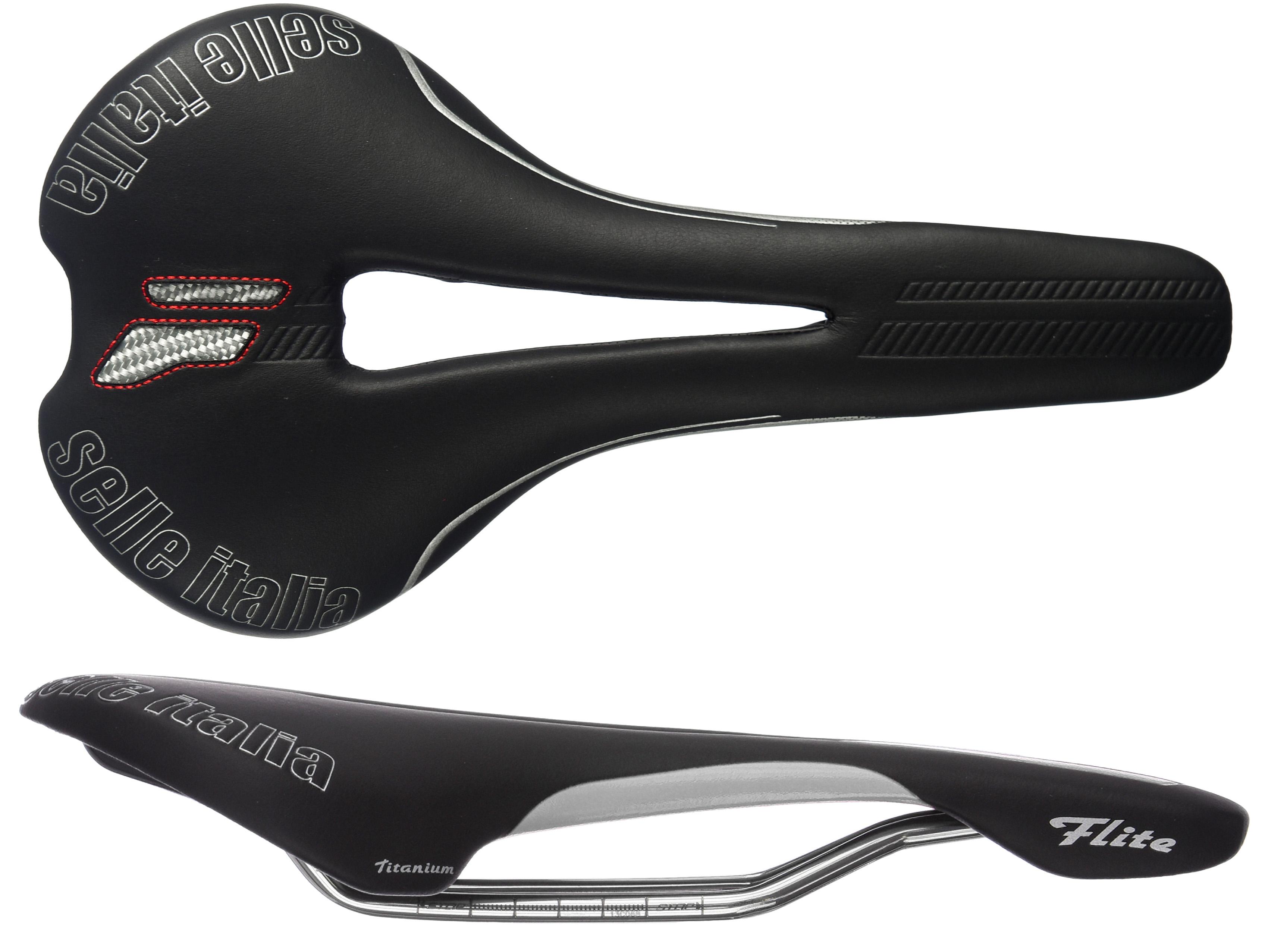 Selle Italia Flite Flow Open-Fit Saddle with TI 316 Rails | Wiggle