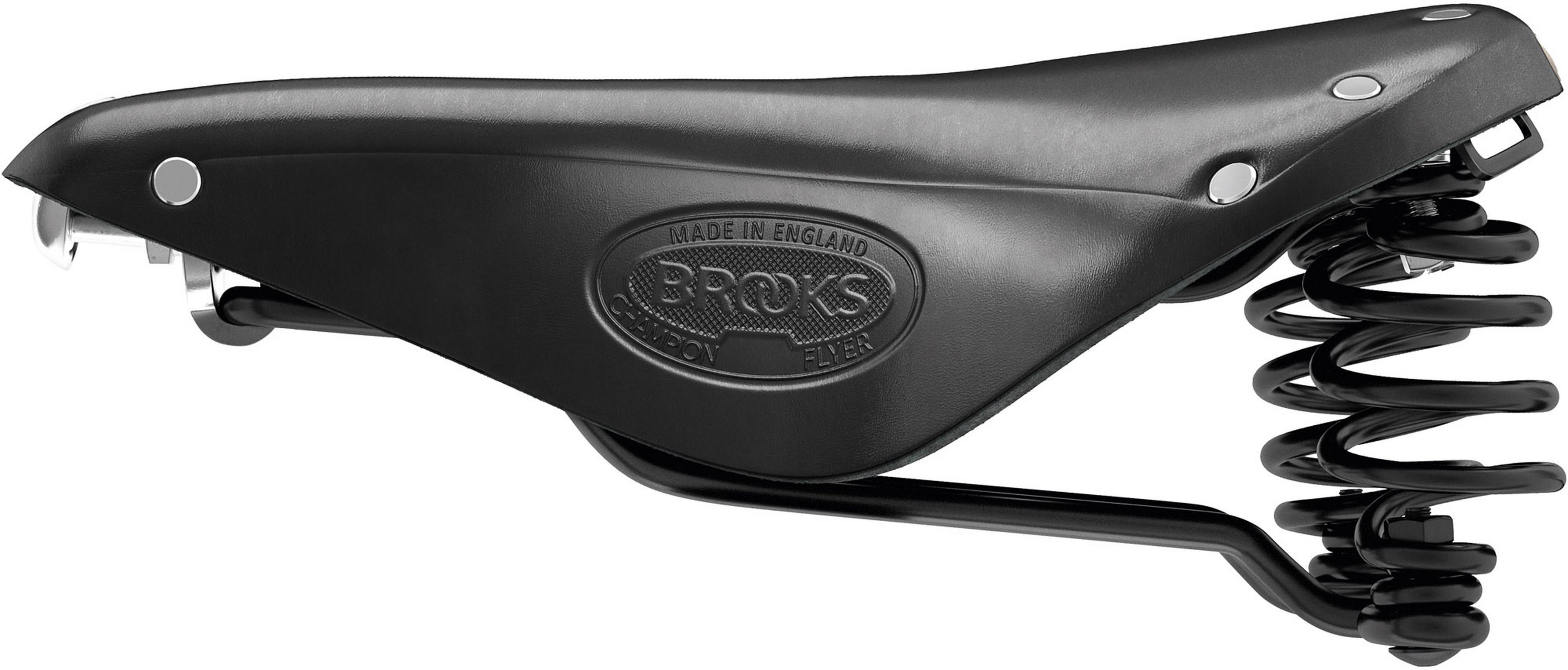 Brooks England Flyer Bike Saddle with Steel Rails   Wiggle