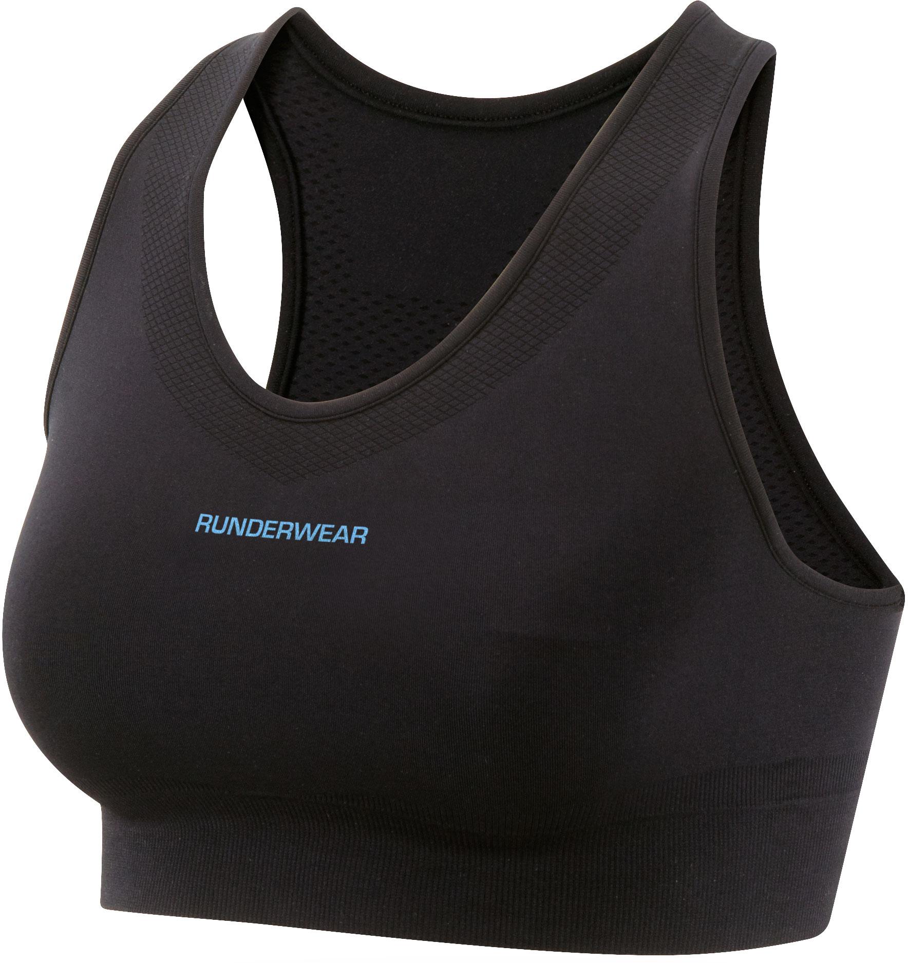 Click to view product details and reviews for Runderwear Womens Balance Sports Bra Black Malibu Blue.