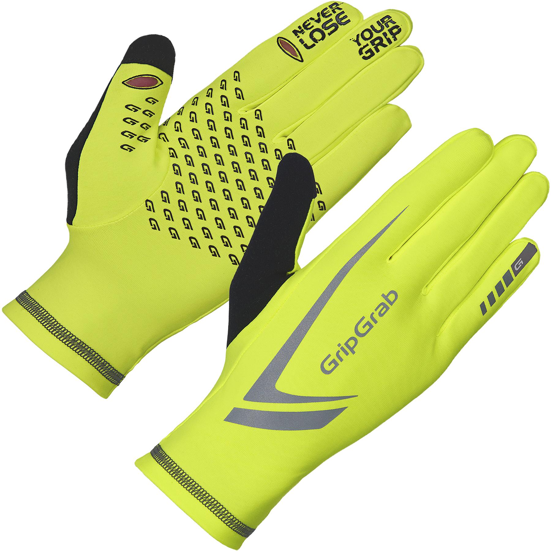 GripGrab Running Expert HiVis Gloves Wiggle