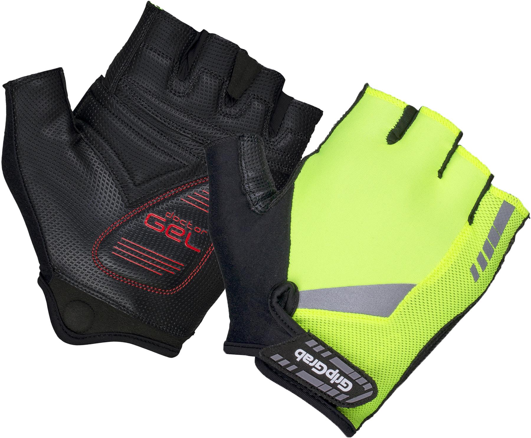Click to view product details and reviews for Gripgrab Progel Hi Vis Padded Short Finger Glove Hi Viz Yellow.