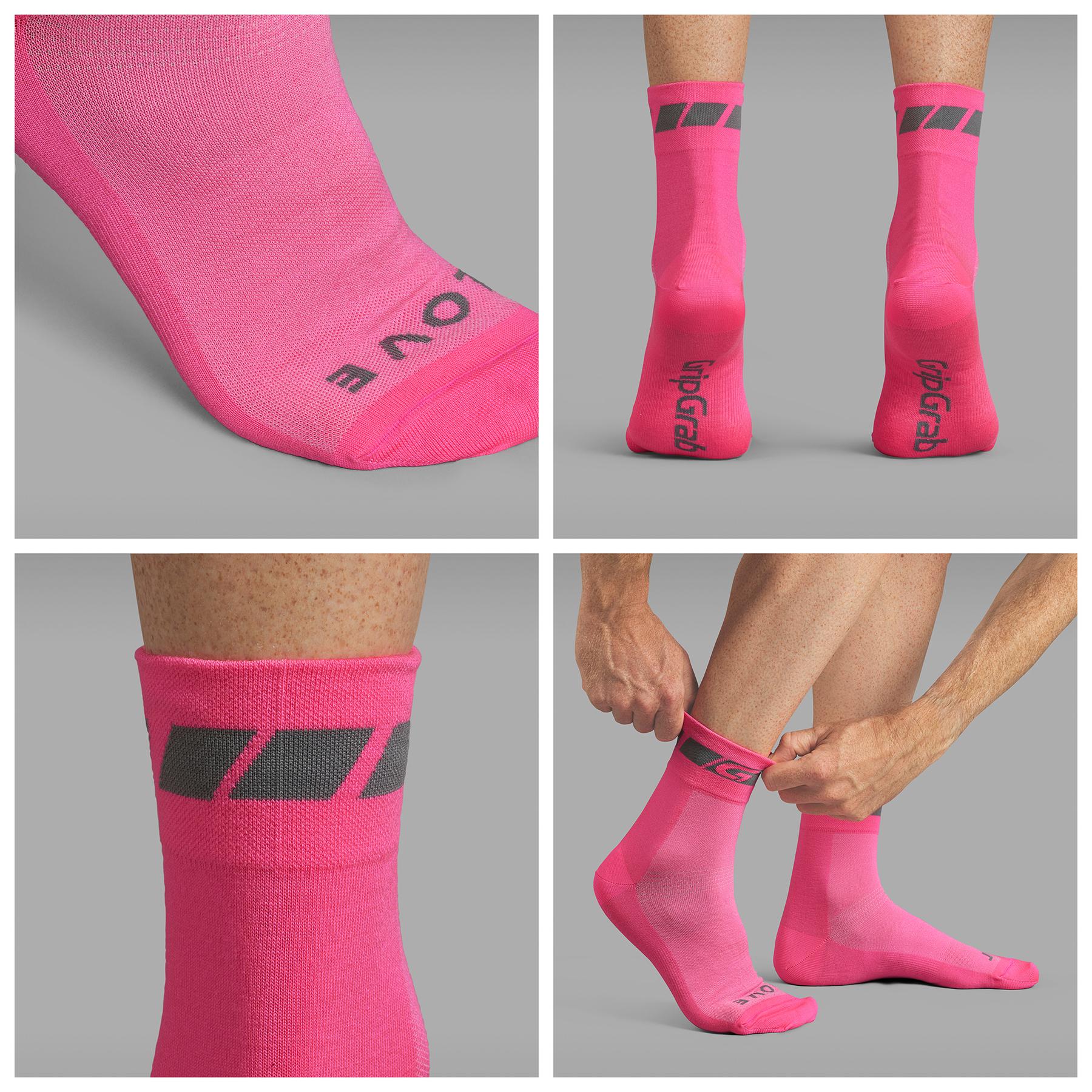 GripGrab HiVis Regular Cut Sock Wiggle