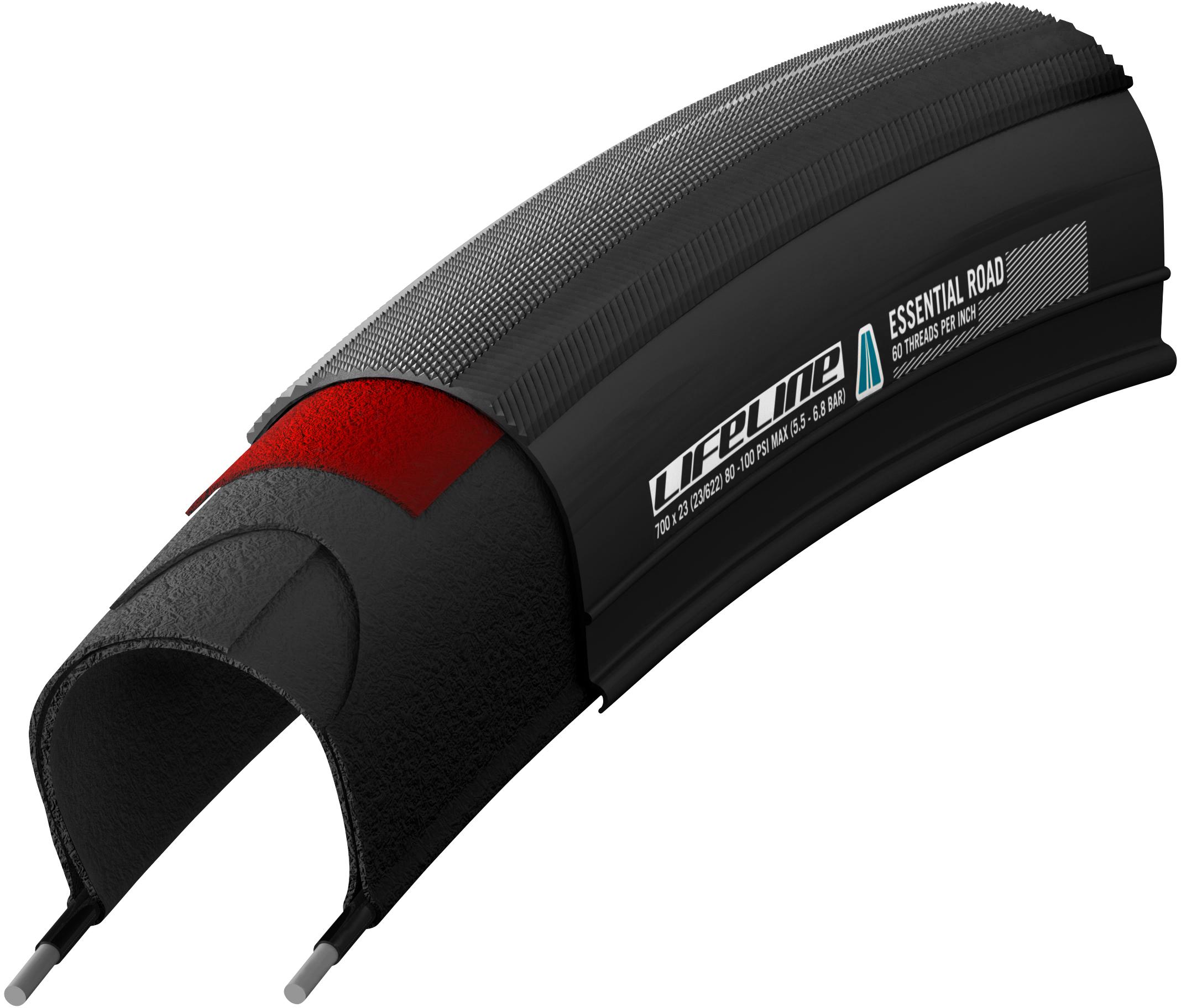 Click to view product details and reviews for Lifeline Essential Road Tyre Black.