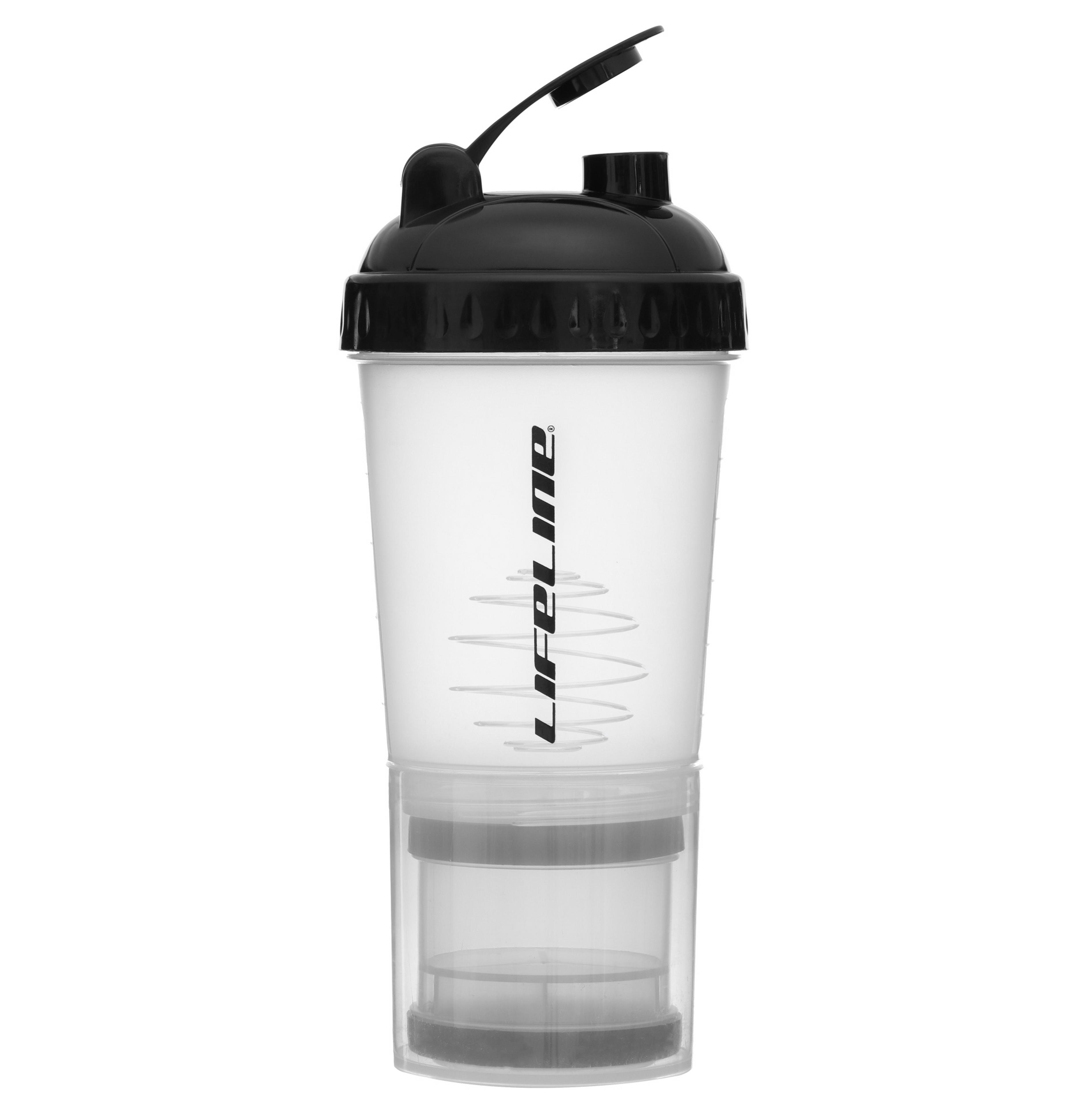 Protein Shaker Bottle 600ML Supplement Drink Shake Ball Gym Cup Mixing Mixer