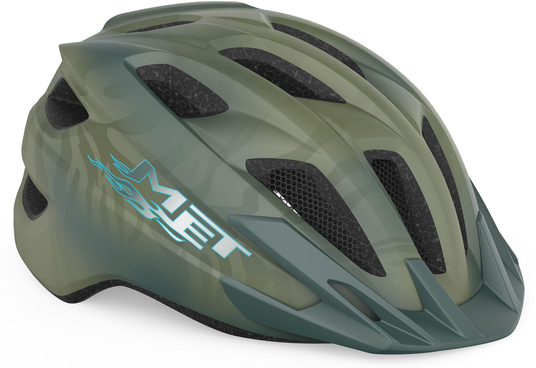 Image of MET Crackerjack Helmet, Green/Matt