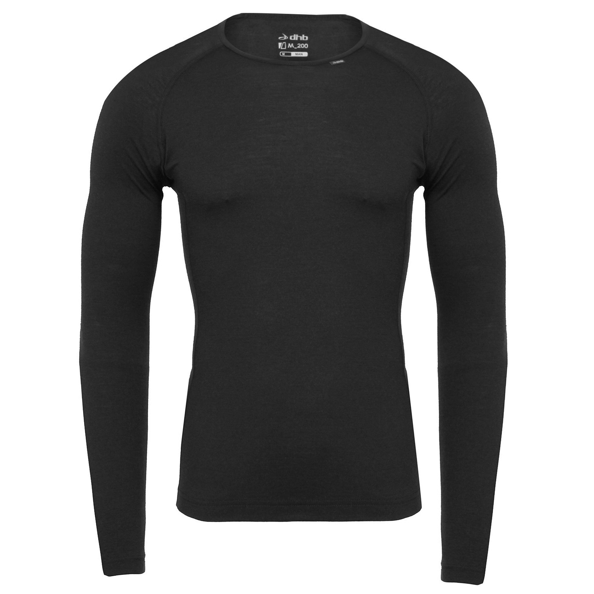 Click to view product details and reviews for Dhb Mens Merino Long Sleeve Base Layer M 200 Dark Grey.