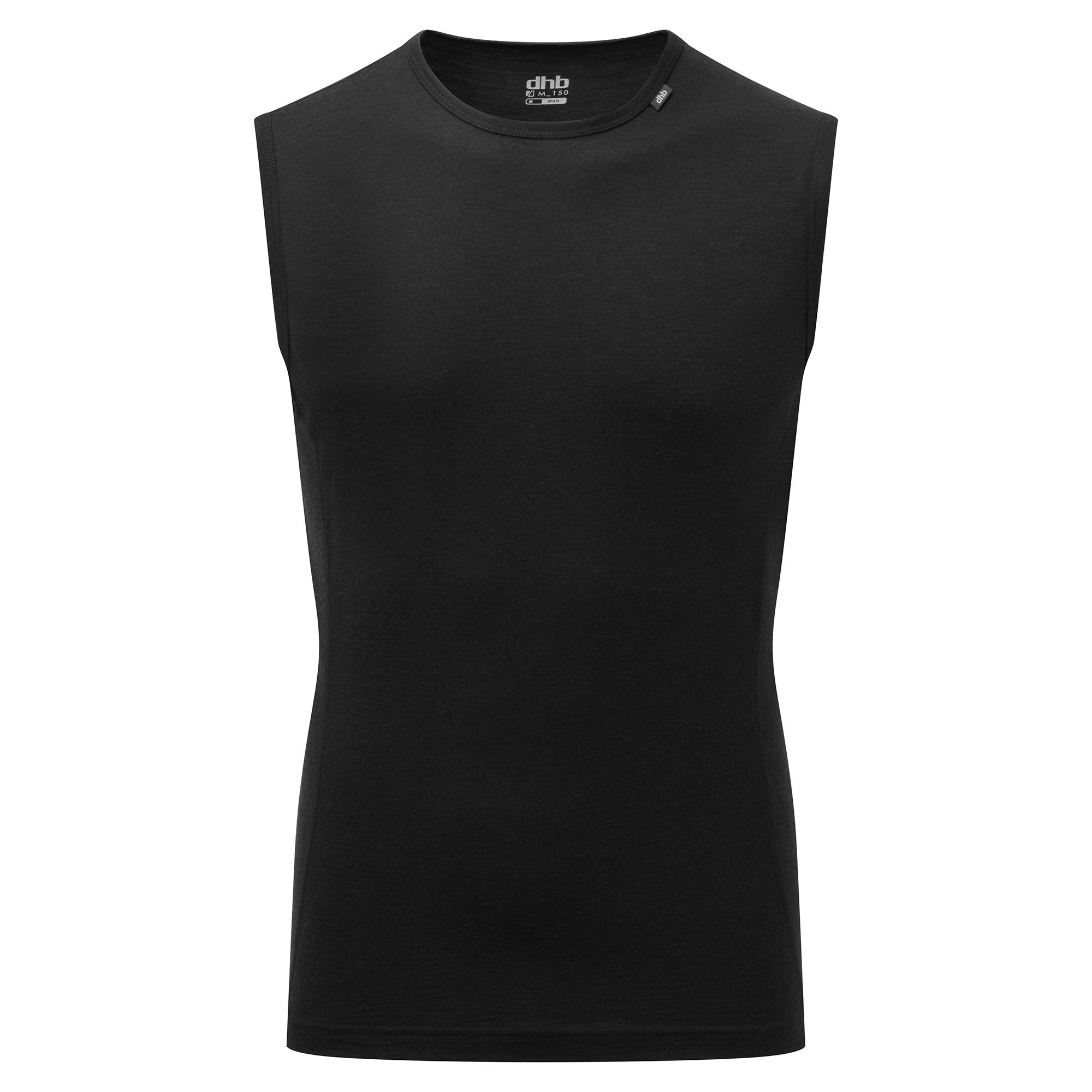 Click to view product details and reviews for Dhb Mens Merino Sleeveless Base Layer M 150 Black.