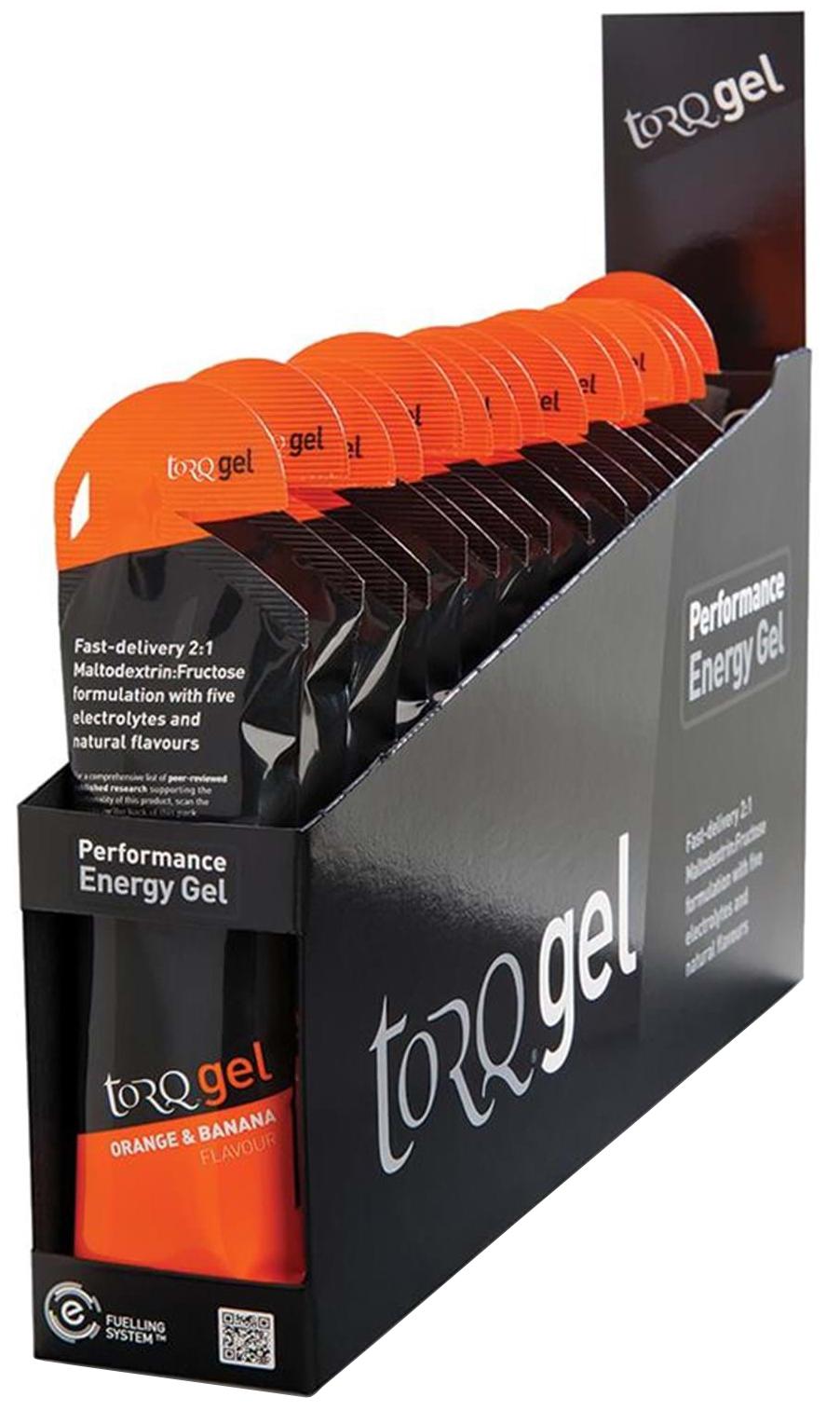 Image of Torq Energy Gel - Box of 15 x 45g - Orange & Banana / Box of 15