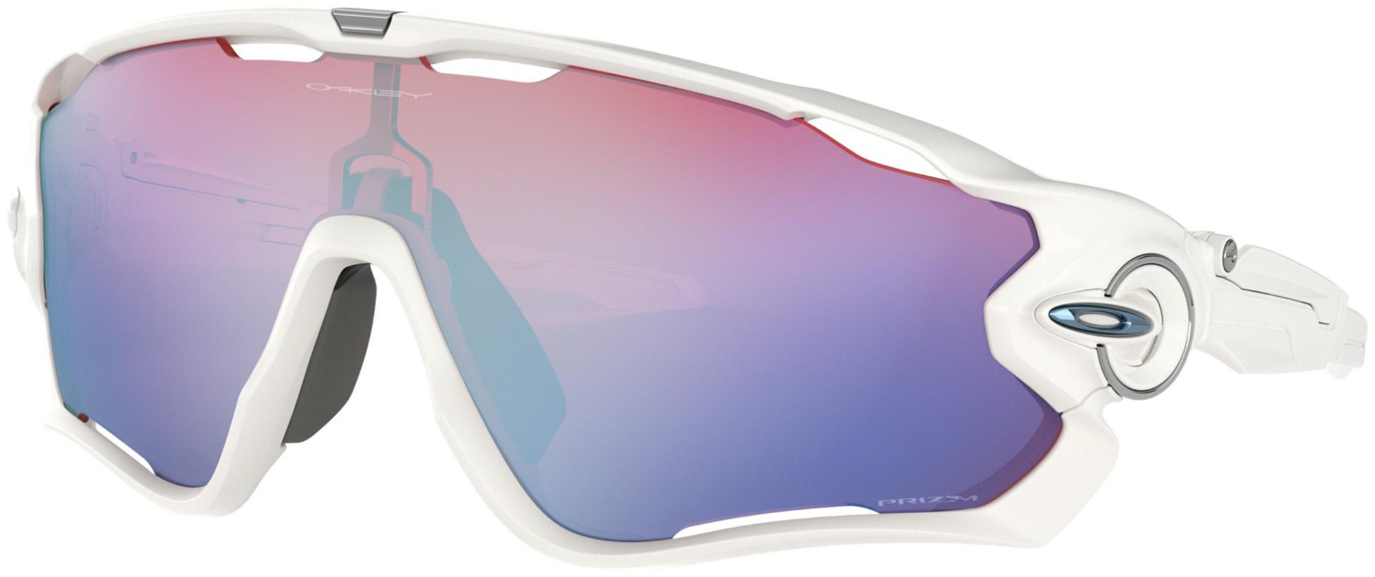 Oakley Eyewear Jawbreaker White Sunglasses (Prizm Sapphire Lens)