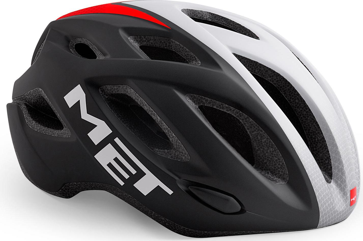 Image of MET Idolo Helmet, Black/White/Red
