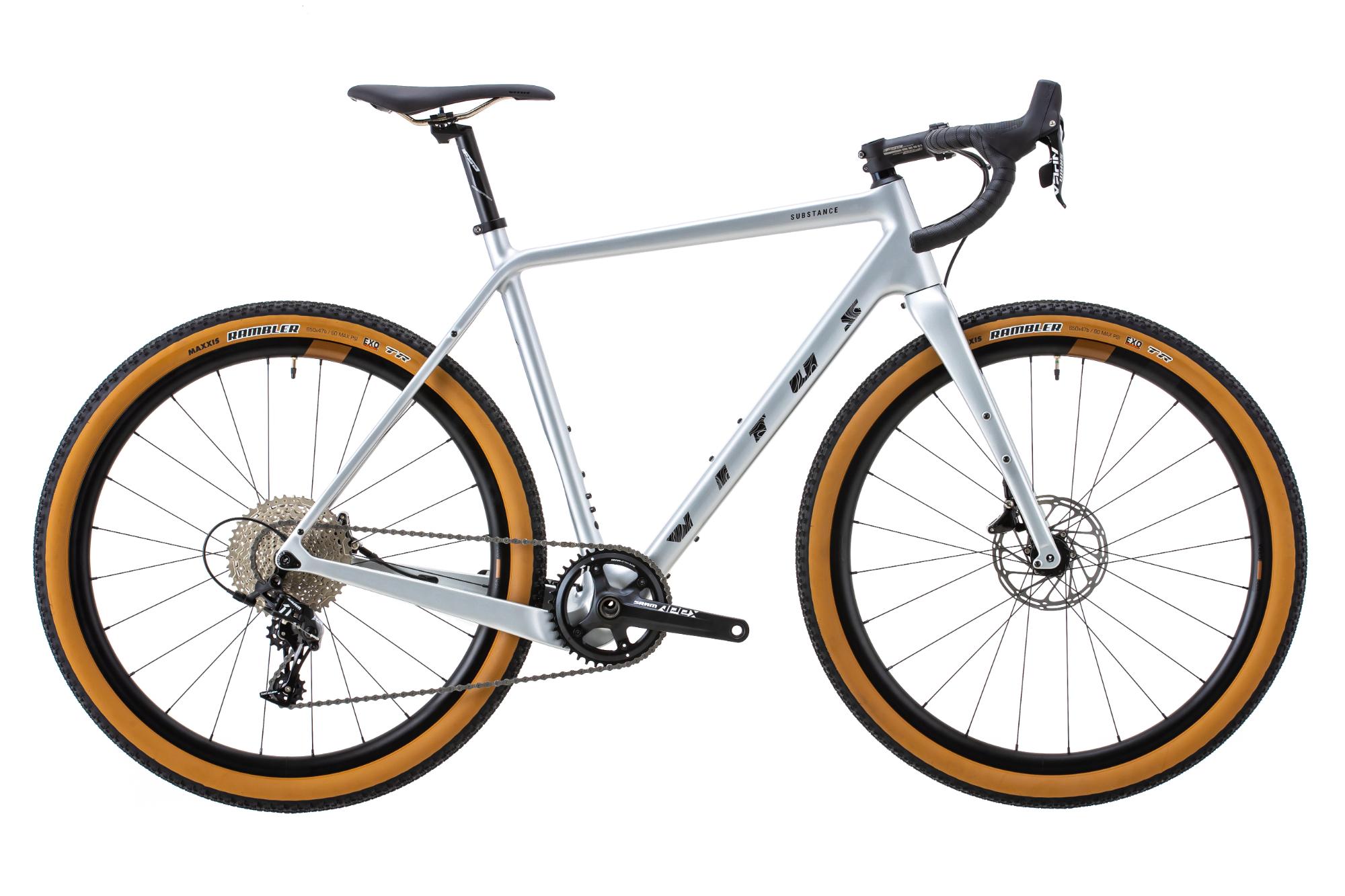 Click to view product details and reviews for Vitus Substance Carbon Apex Gravel Bike Silver.
