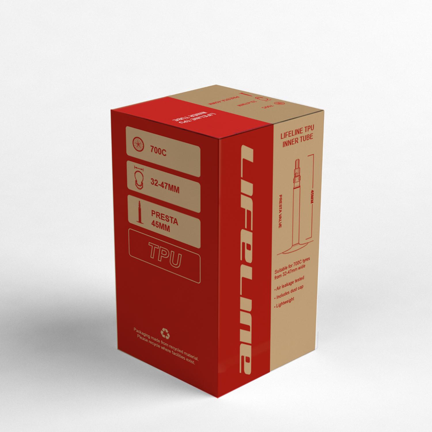 Click to view product details and reviews for Lifeline Tpu 700c Gravel City Inner Tube Red.