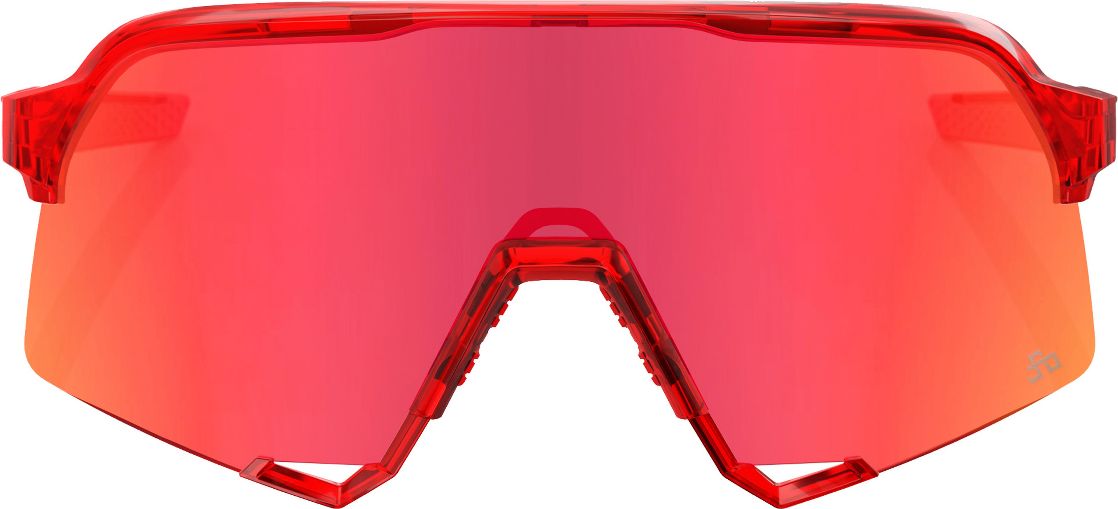 100% Eyewear S3 Peter Sagan LE Gloss Translucent Red Sunglasses